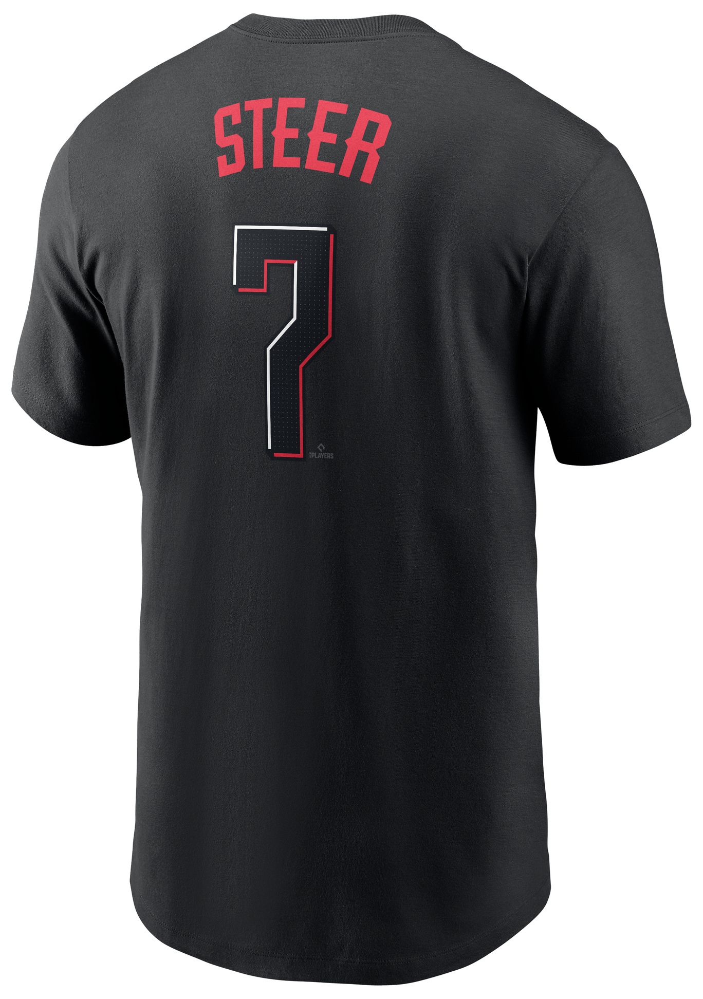 Nike Adult Cincinnati Reds Spencer Steer #7 Black T-Shirt product image