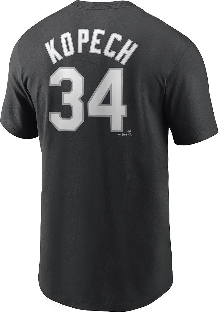 Nike Men's Chicago White Sox Michael Kopech #34 Black T-Shirt