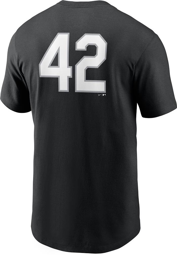 Nike Men's Chicago White Sox Black Team 42 T-Shirt