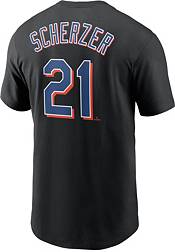 New York Mets Nike Official Replica Road Jersey - Mens with Scherzer 21  printing
