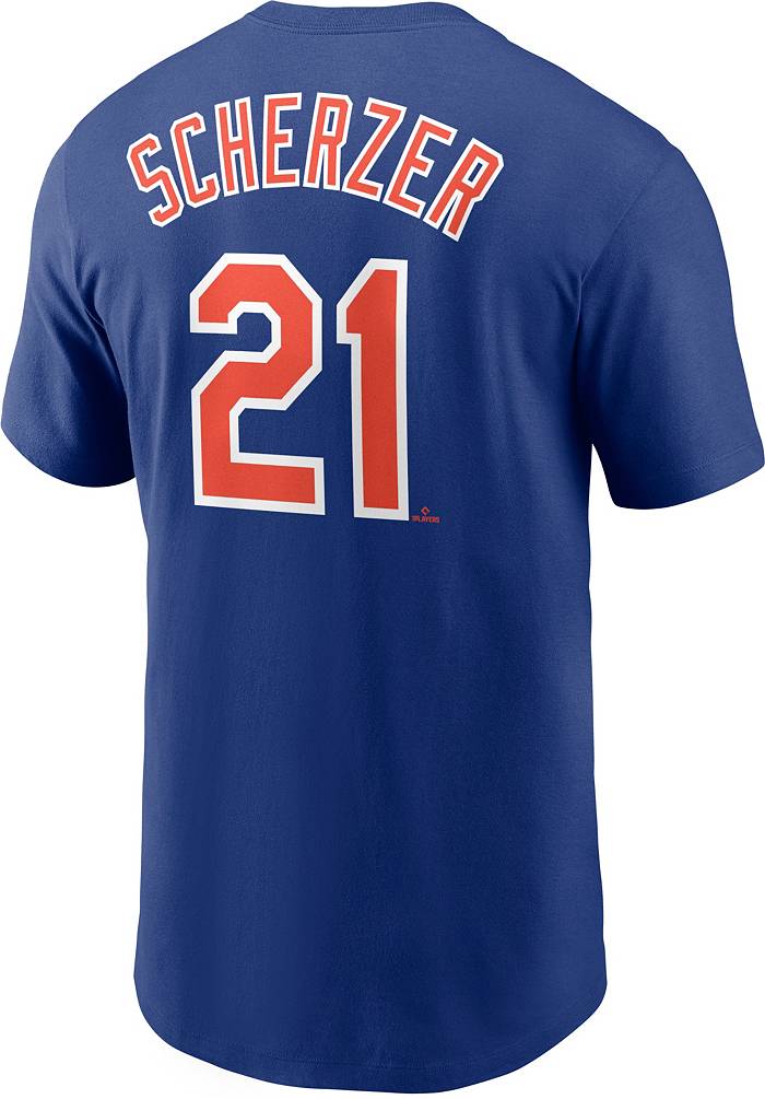 Men's New York Mets #21 Max Scherzer Black Cool Base Stitched