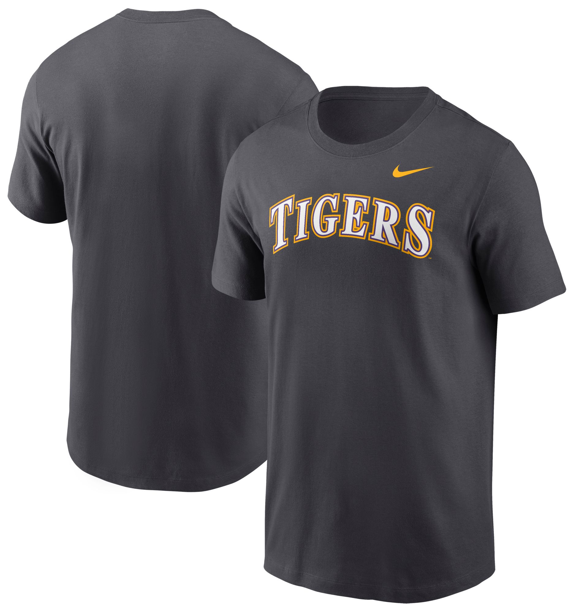 Nike Men's LSU Tigers Anthracite Wordmark T-Shirt product image