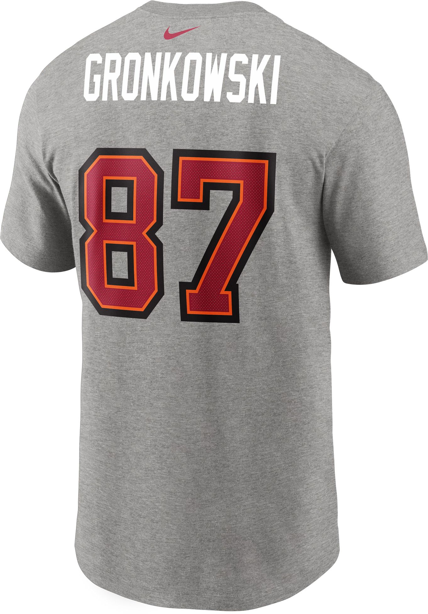 Nike Men's Tampa Bay Buccaneers Rob Gronkowski #87 Grey Logo T-Shirt product image