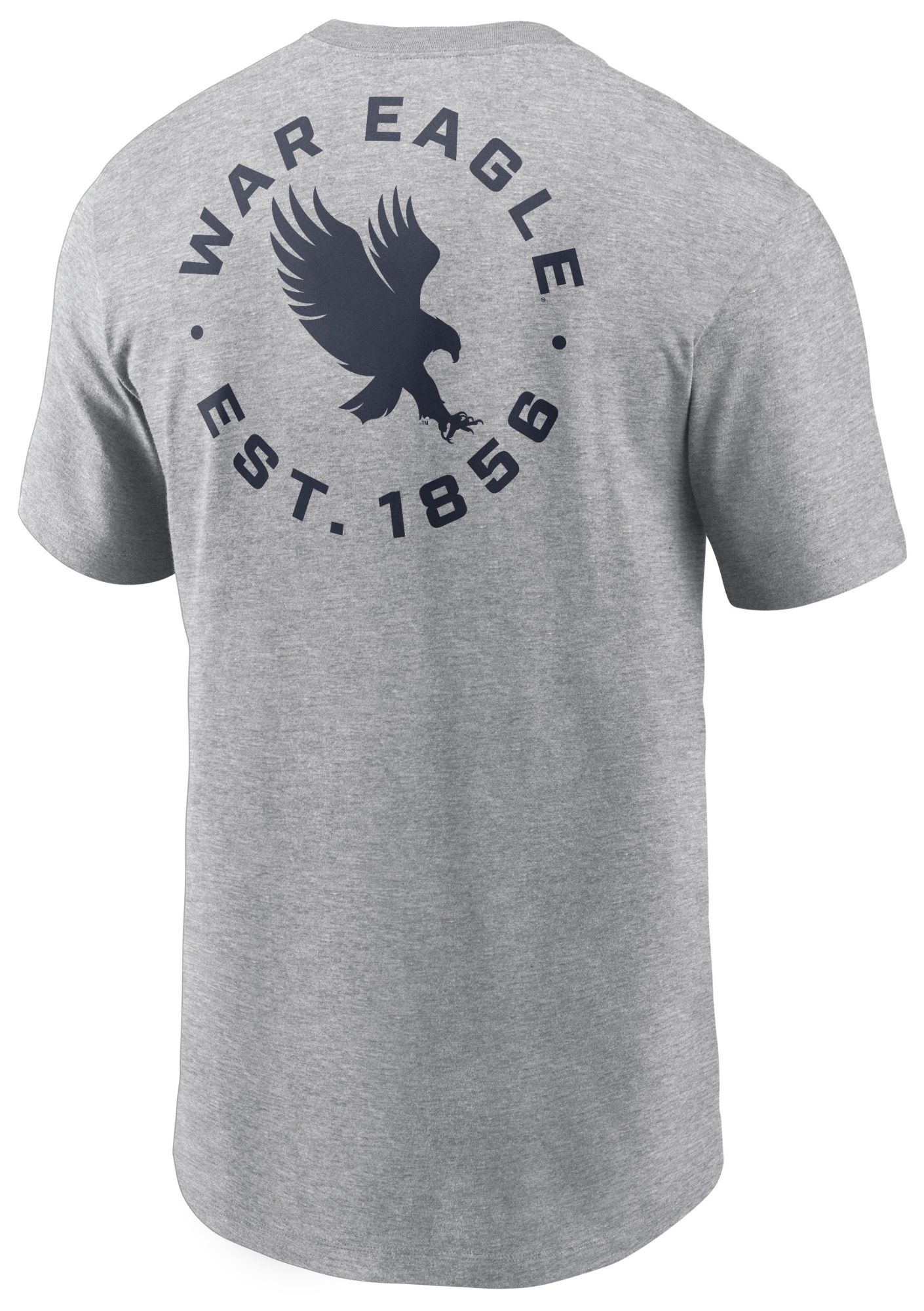 Nike Men's Auburn Tigers Dark Grey Heather Cotton 2 Sided T-Shirt product image