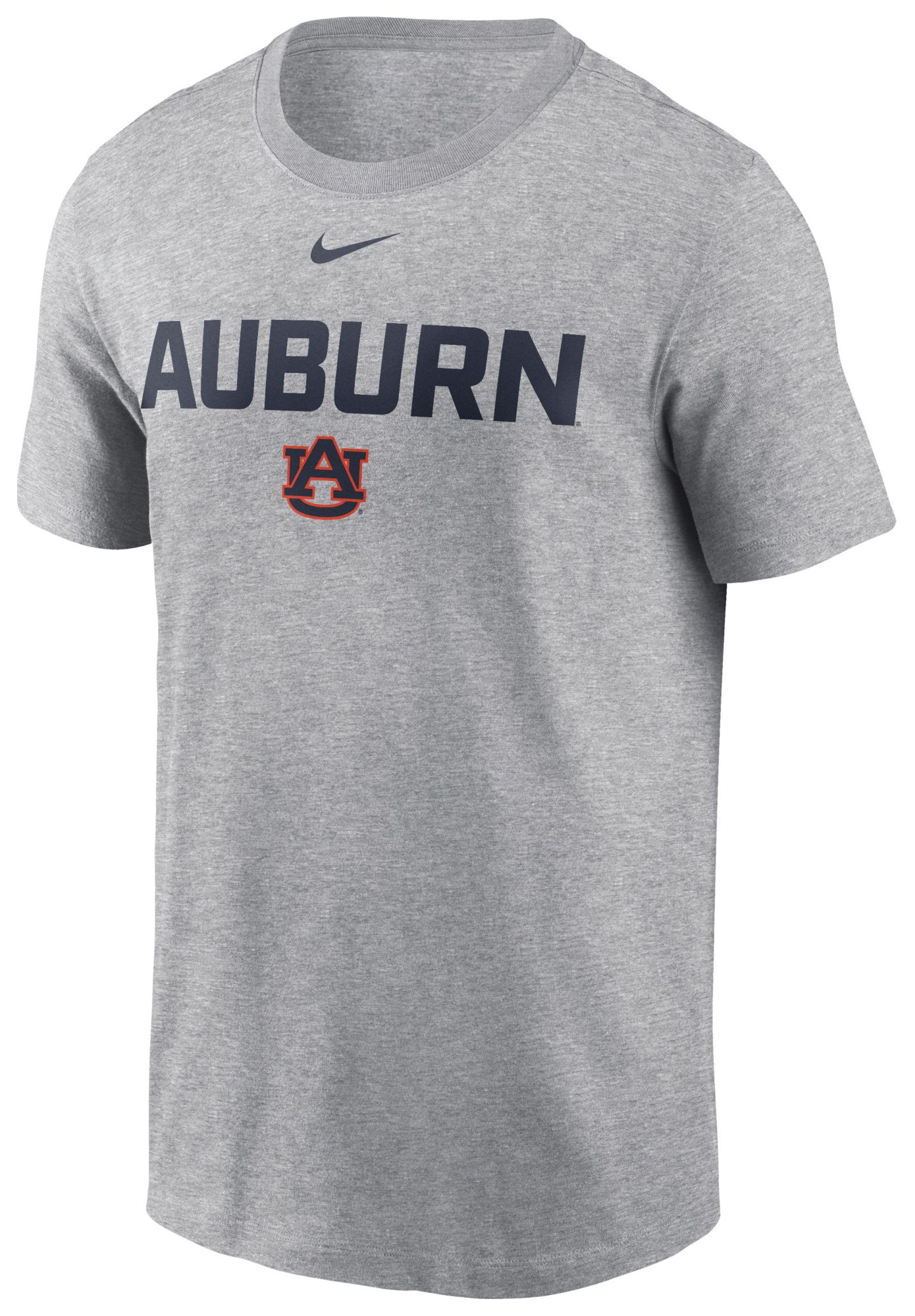 Nike Men's Auburn Tigers Dark Grey Heather Cotton 2 Sided T-Shirt product image