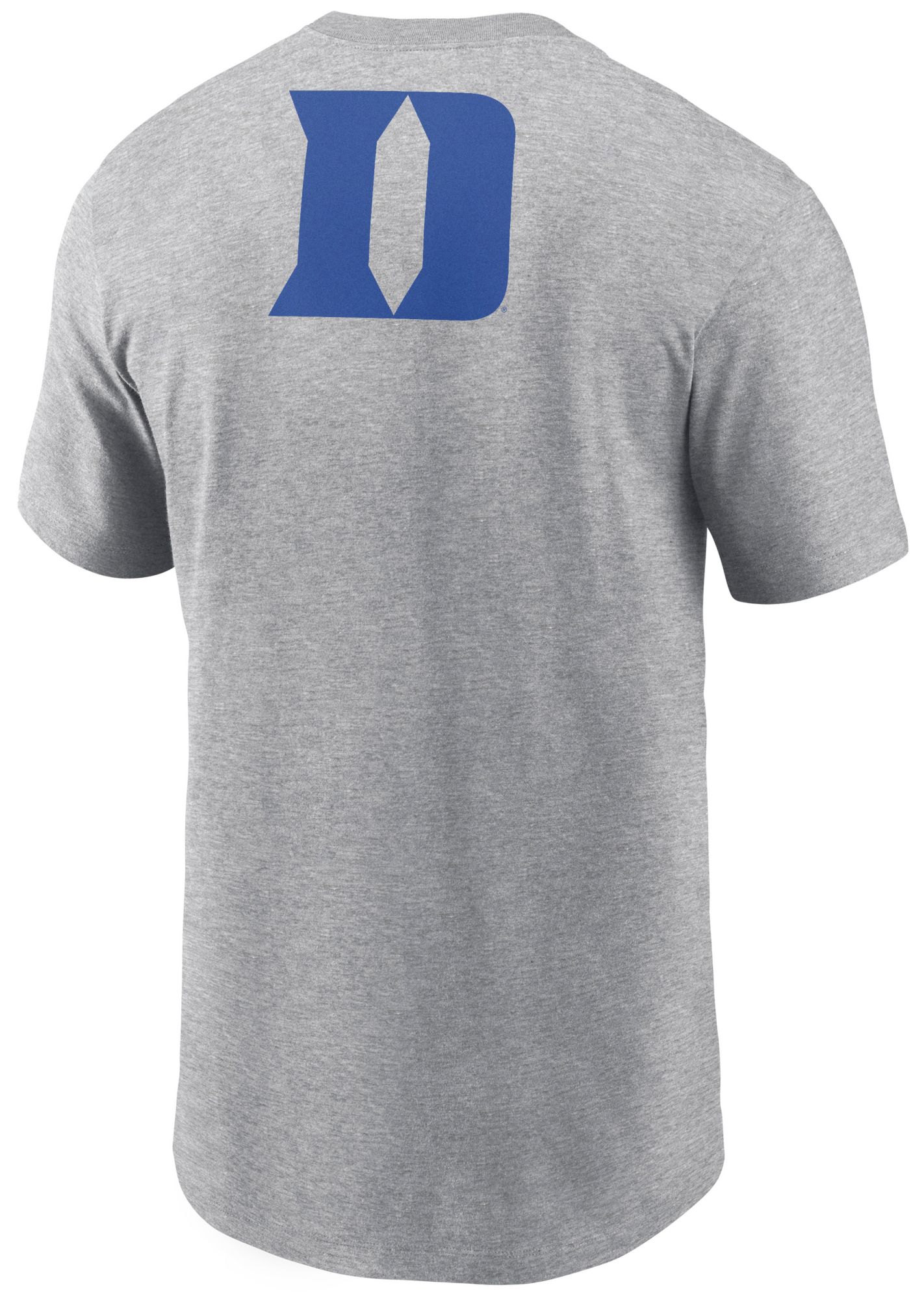 Nike Men's Duke Blue Devils Dark Grey Heather Double Hit Logo T-Shirt product image