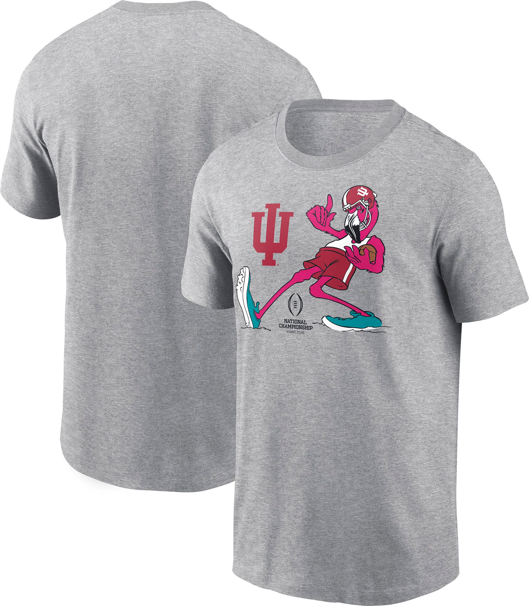 NCAA Adult 2026 National Championship Bound Indiana Hoosiers Flamingo T-Shirt product image