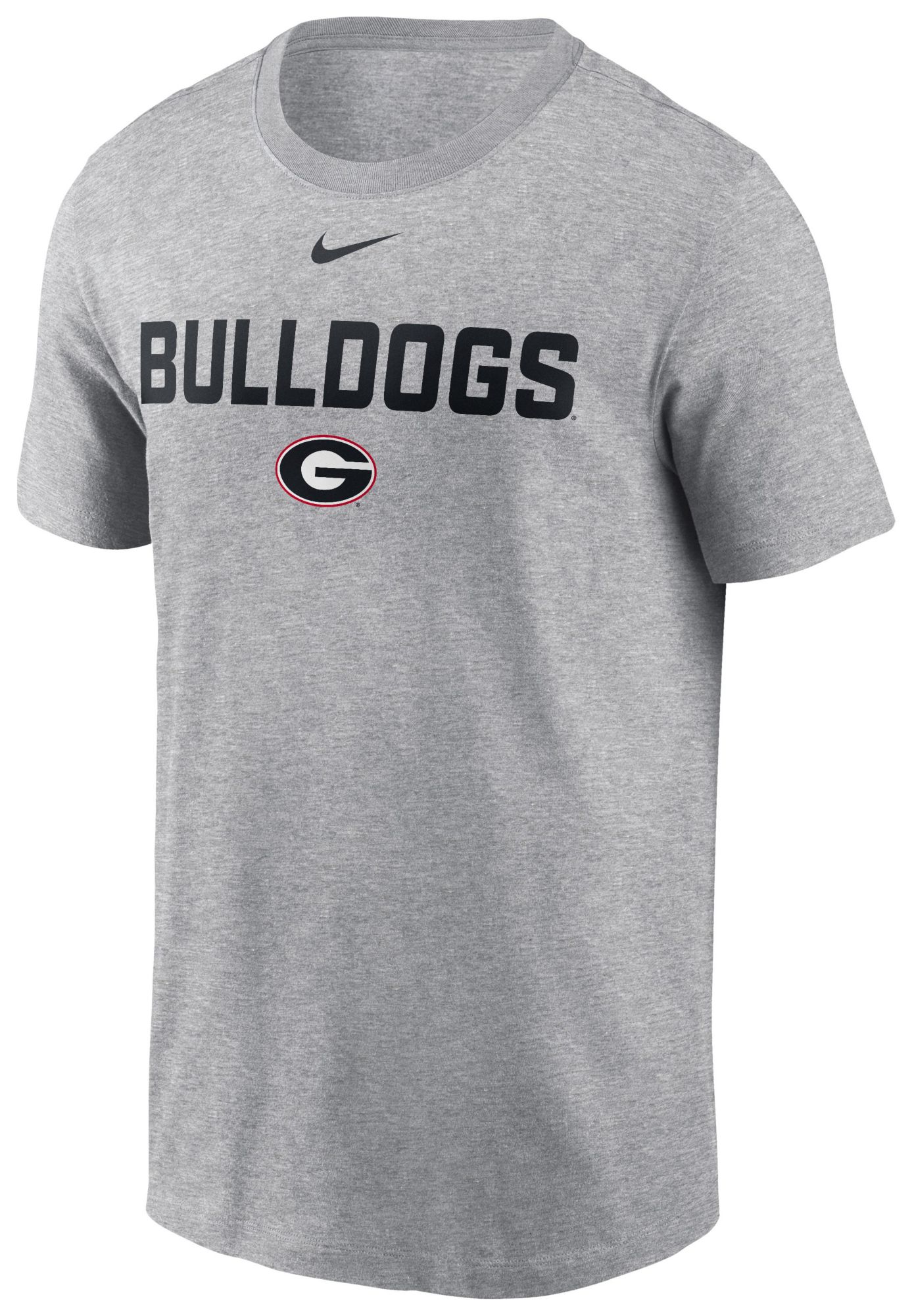 Nike Men's Georgia Bulldogs Dark Grey Heather Cotton 2 Sided T-Shirt product image