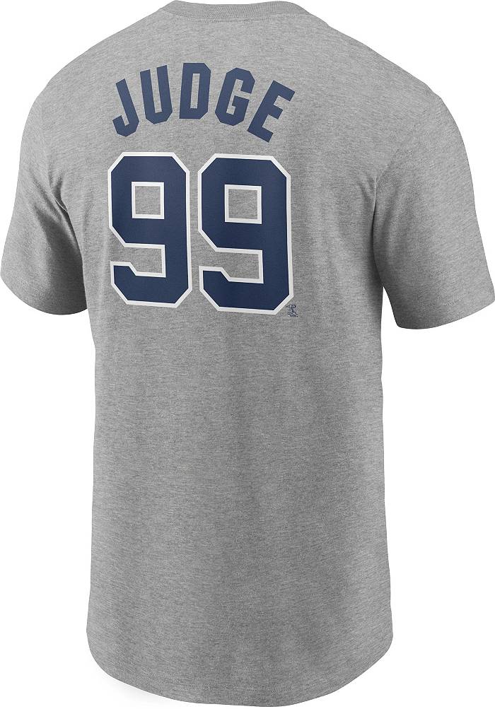 Nike Men's New York Yankees Aaron Judge #99 Grey T-Shirt