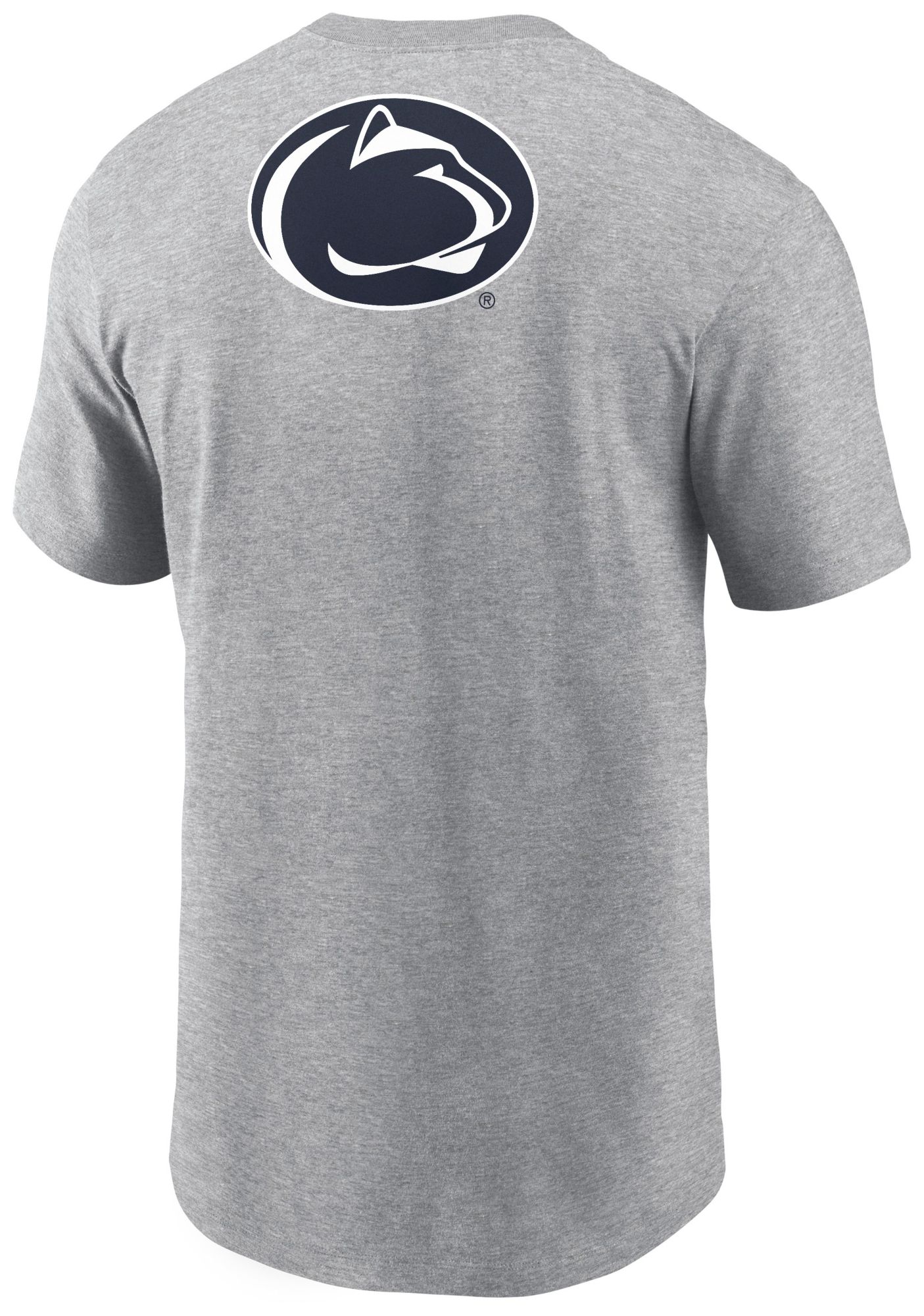 Nike Men's Penn State Nittany Lions Dark Grey Heather Double Hit Logo T-Shirt product image
