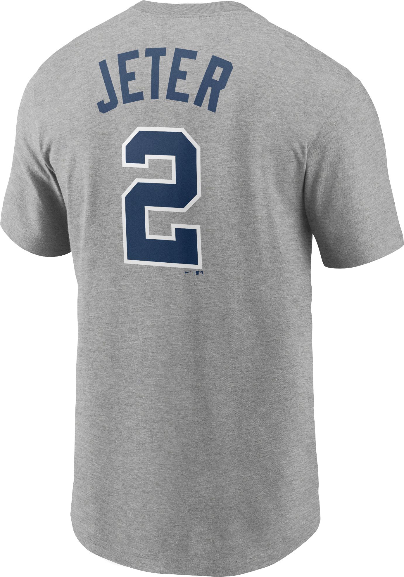 Nike Men's New York Yankees Derek Jeter #2 Gray T-Shirt product image
