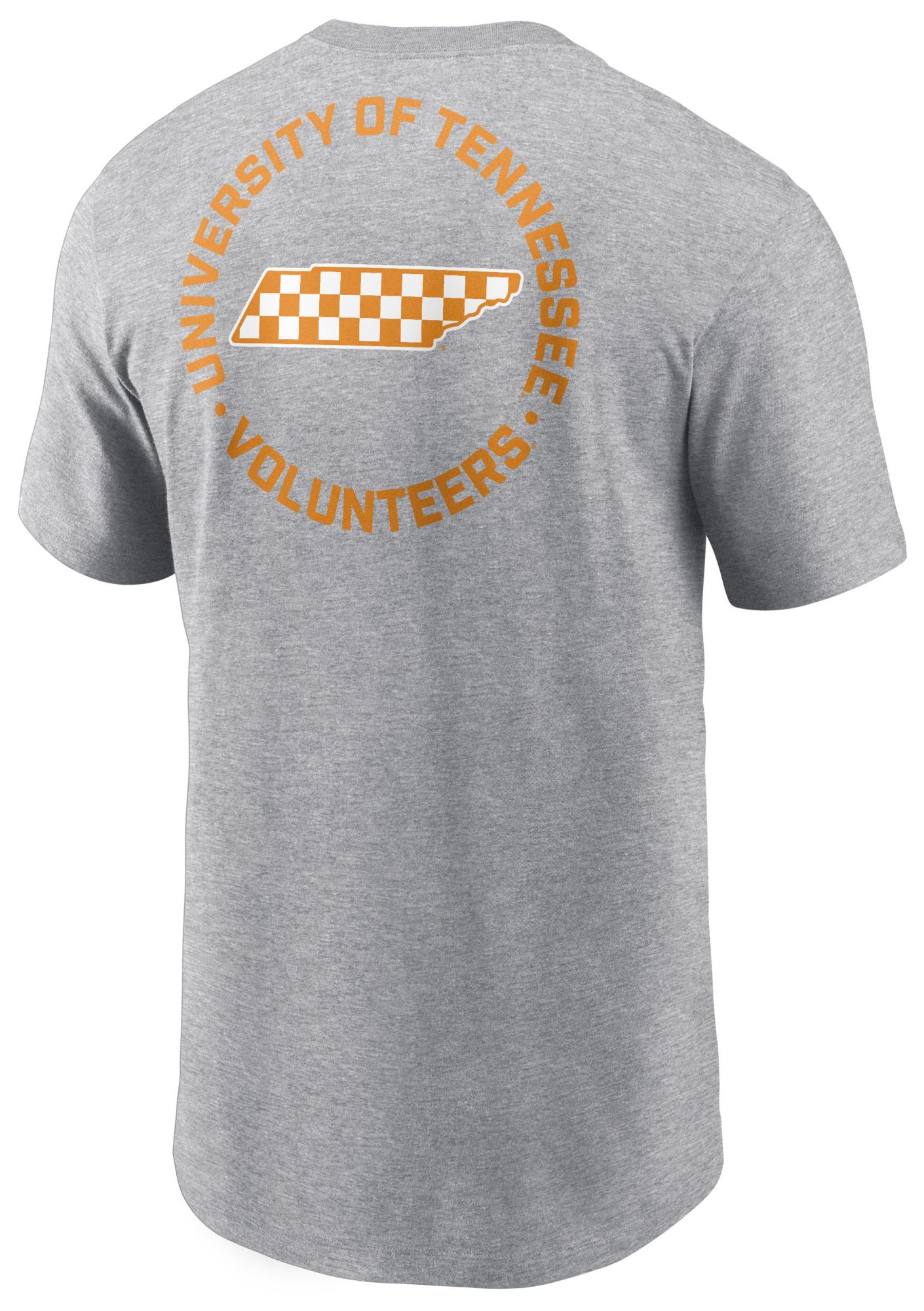 Nike Men's Tennessee Volunteers Dark Grey Heather Cotton 2 Sided T-Shirt product image