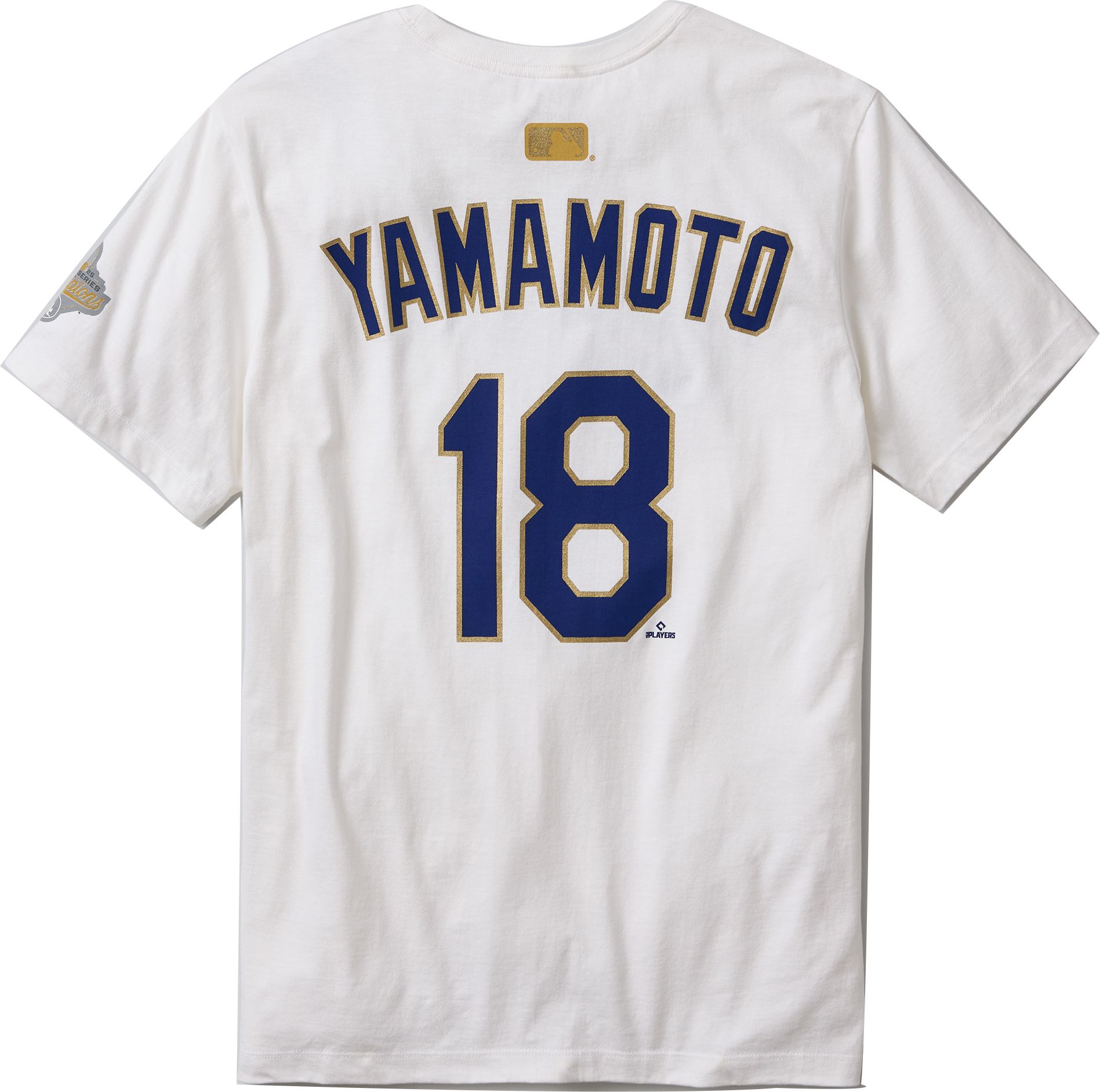 Nike Men's Los Angeles Dodgers Yoshinobu Yamamoto #18 2026 Gold Collection T-Shirt product image