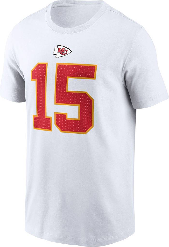 Nike Men's Kansas City Chiefs Patrick Mahomes #15 White T-Shirt