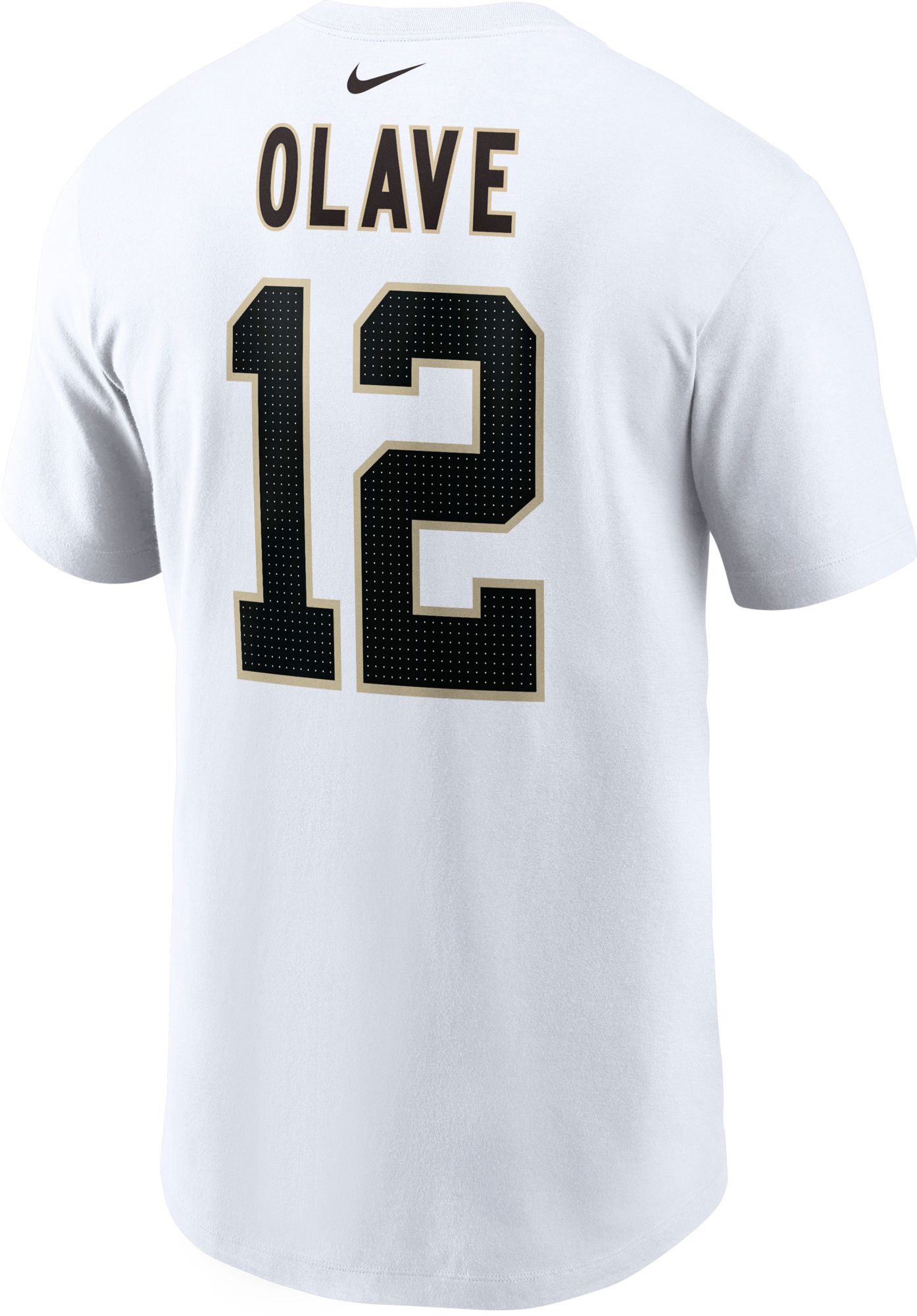 Nike Men's New Orleans Saints Chris Olave #12 White T-Shirt product image