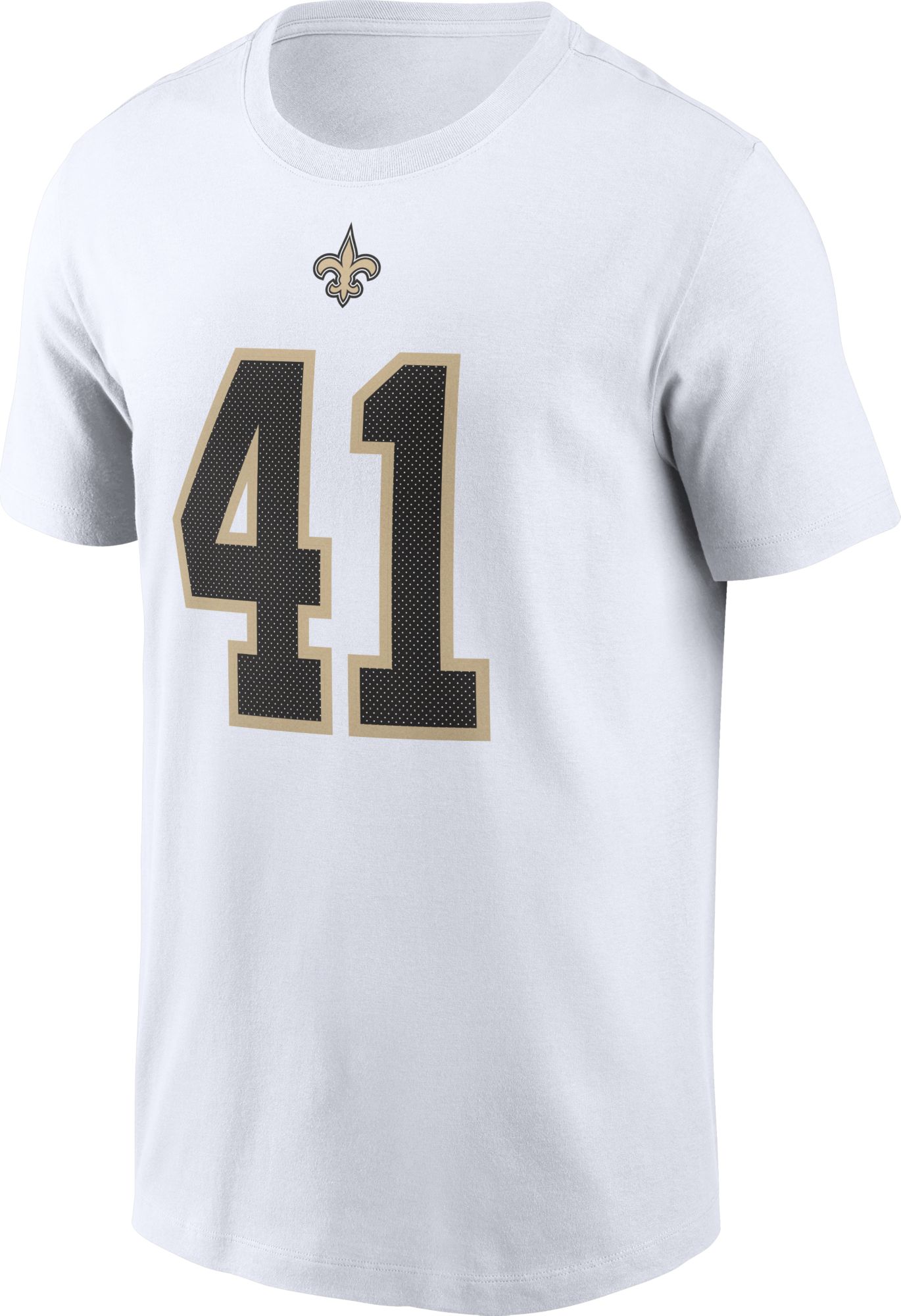 Nike Men's New Orleans Saints Alvin Kamara #41 White T-Shirt