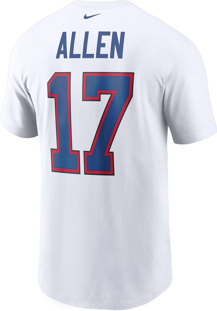 Nike Men's Buffalo Bills Josh Allen #17 White T-Shirt