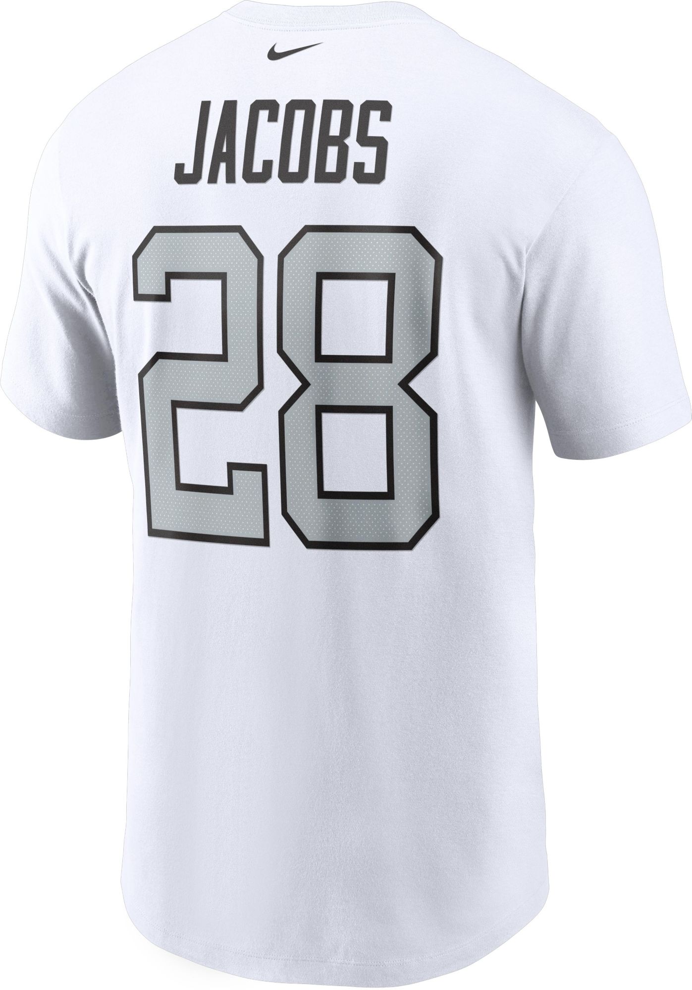 Nike Men's Las Vegas Raiders Josh Jacobs #28 White T-Shirt product image