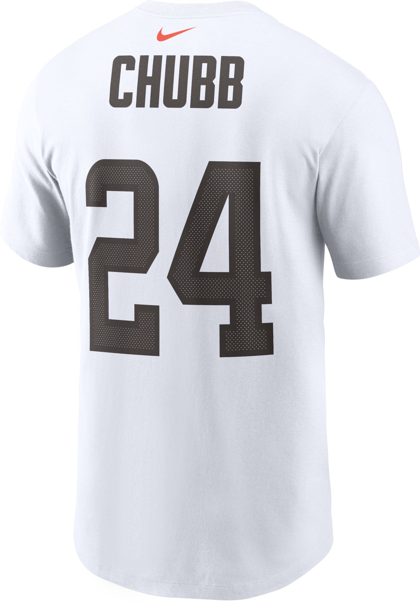 Nike Men's Cleveland Browns Nick Chubb #24 White T-Shirt