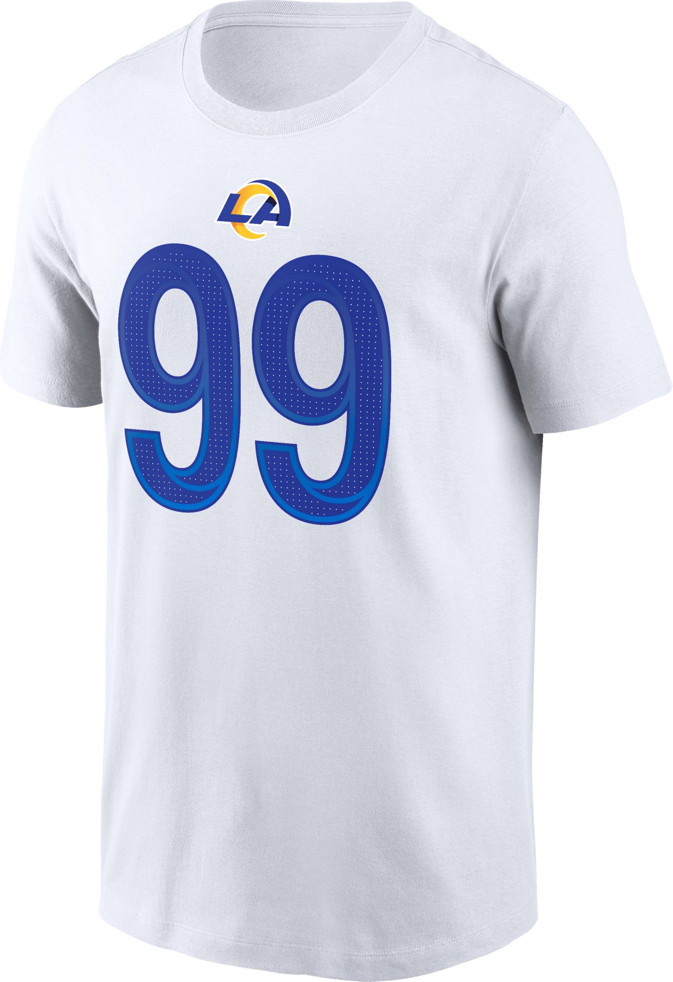 Nike Men's Los Angeles Rams Aaron Donald #99 White T-Shirt