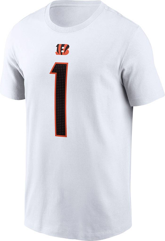 Nike Men's Cincinnati Bengals Ja'Marr Chase #1 White T-Shirt