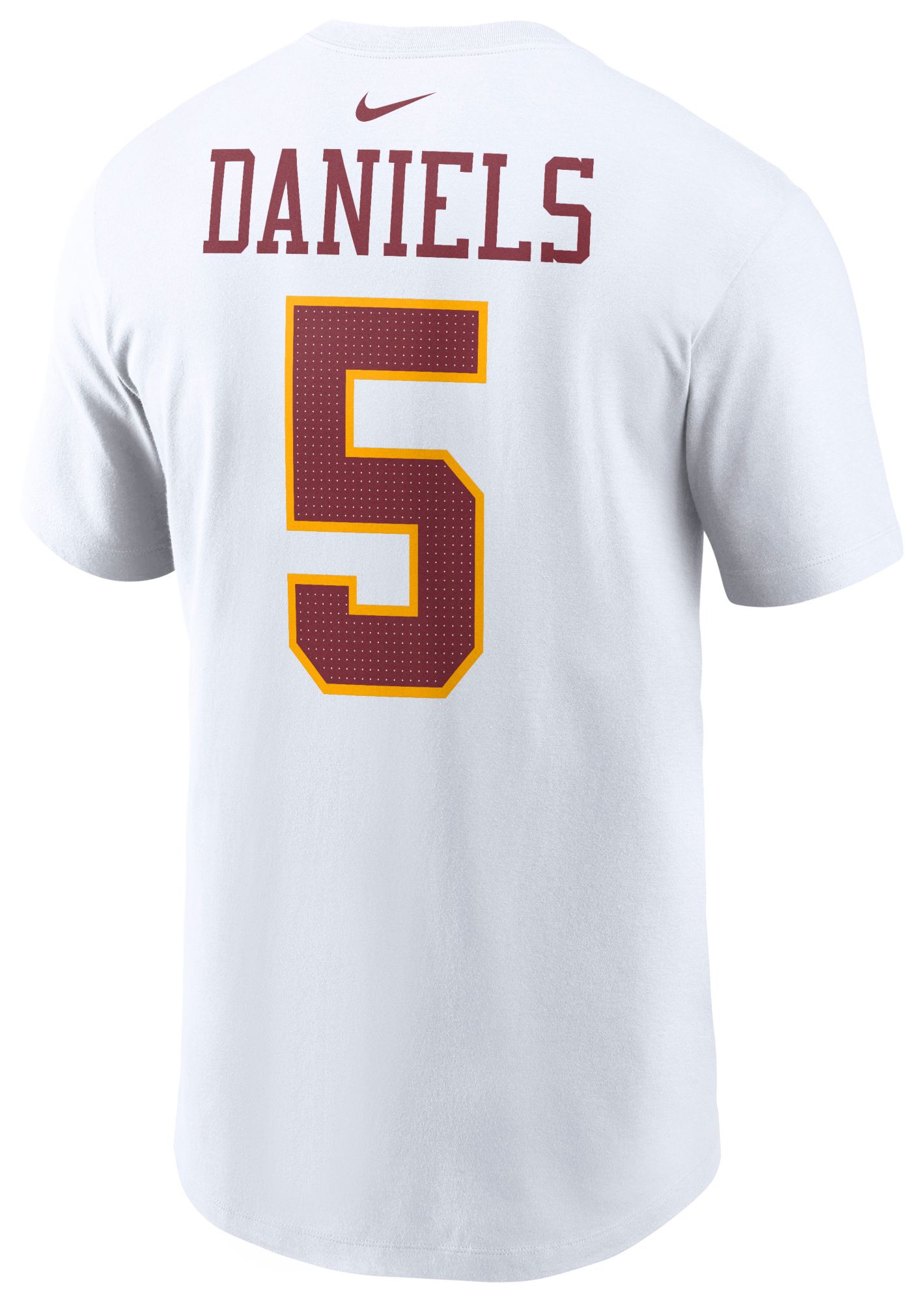 Nike Men's Washington Commanders Jayden Daniels #5 2nd Alternate White T-Shirt product image