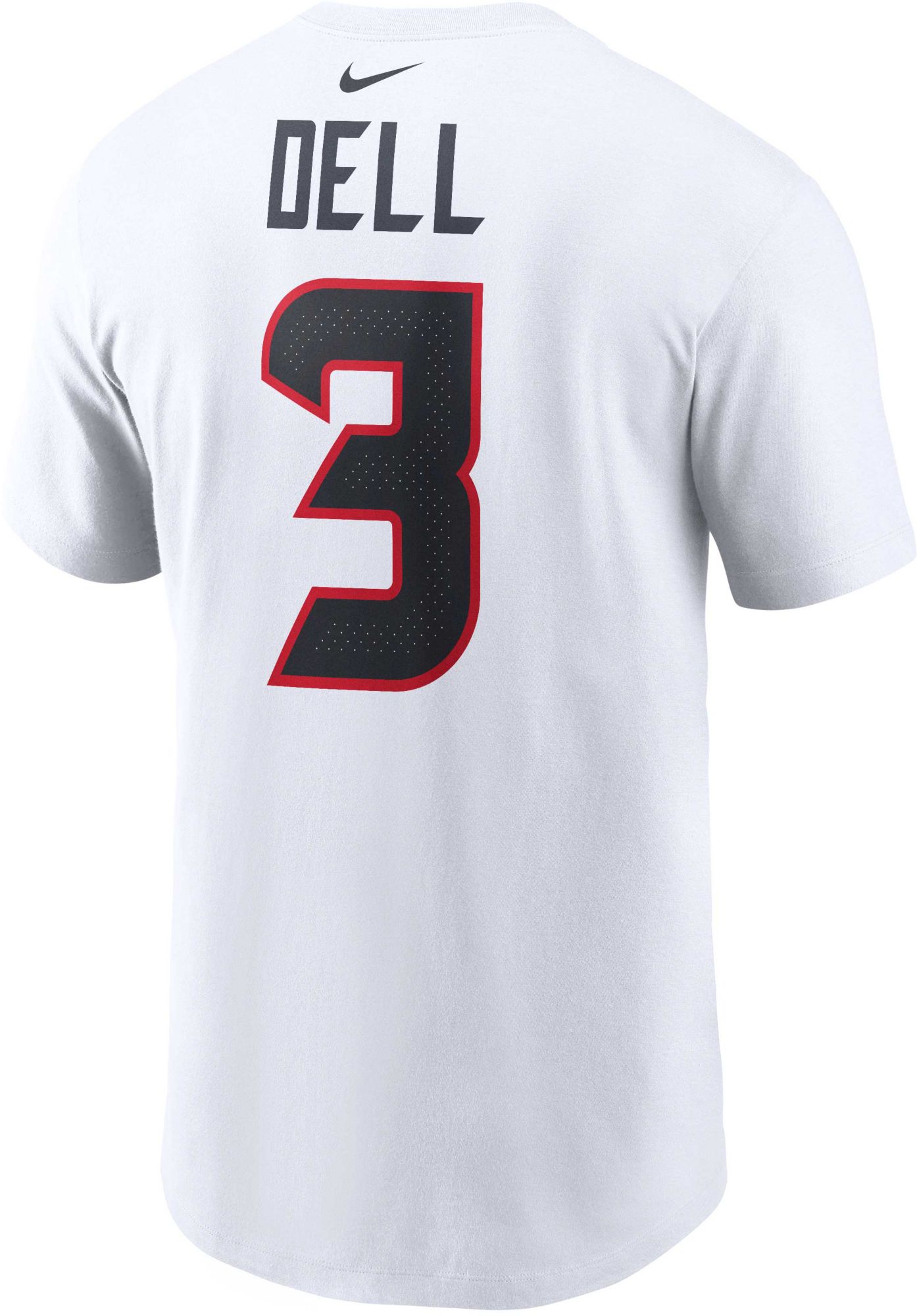 Nike Men's Houston Texans Tank Dell #3 White T-Shirt product image