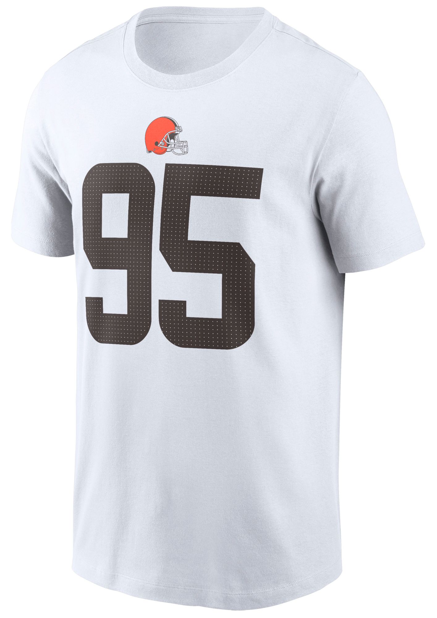 Nike Men's Cleveland Browns Myles Garrett #95 White T-Shirt product image