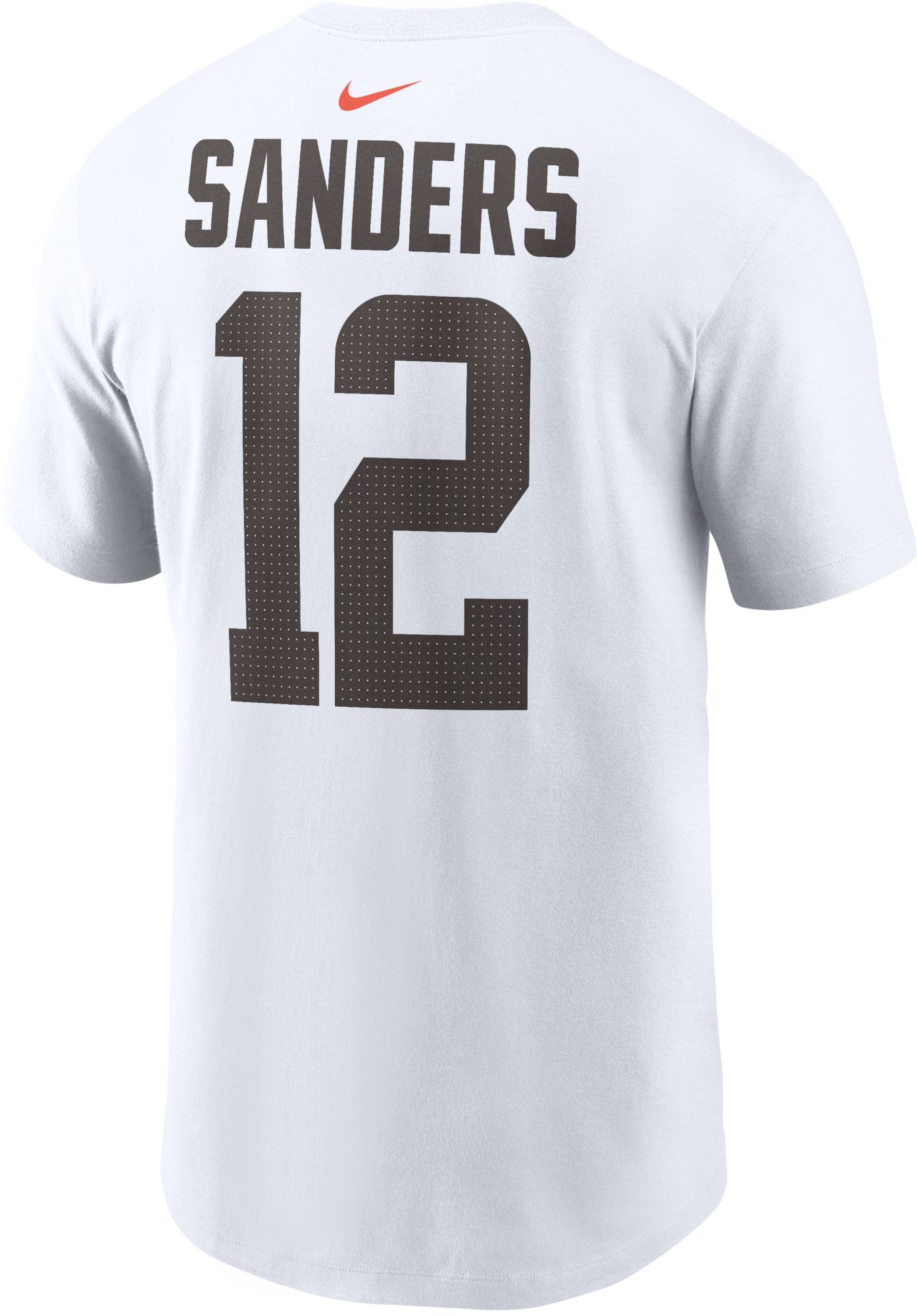 Nike Men's Cleveland Browns Shedeur Sanders #12 White Road T-Shirt product image