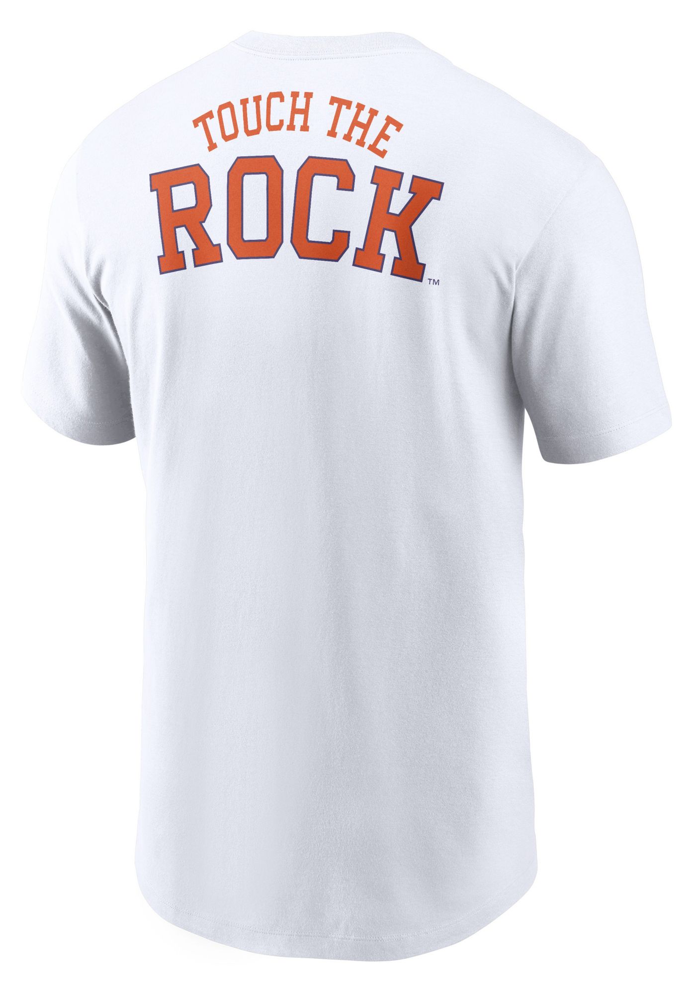 Nike Men's Clemson Tigers White Double Hit Wordmark T-Shirt product image