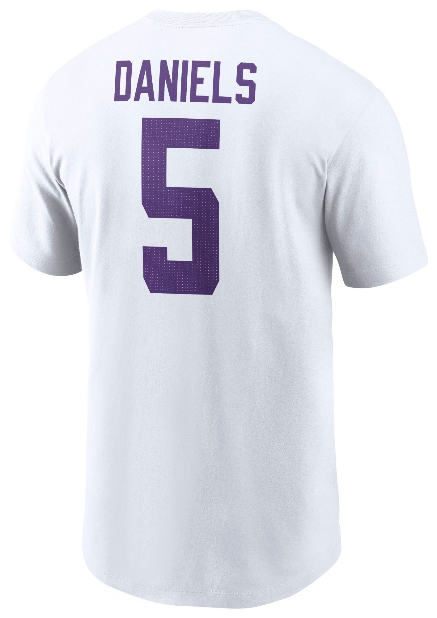 Nike Men's LSU Tigers Jayden Daniels #5 White T-Shirt product image