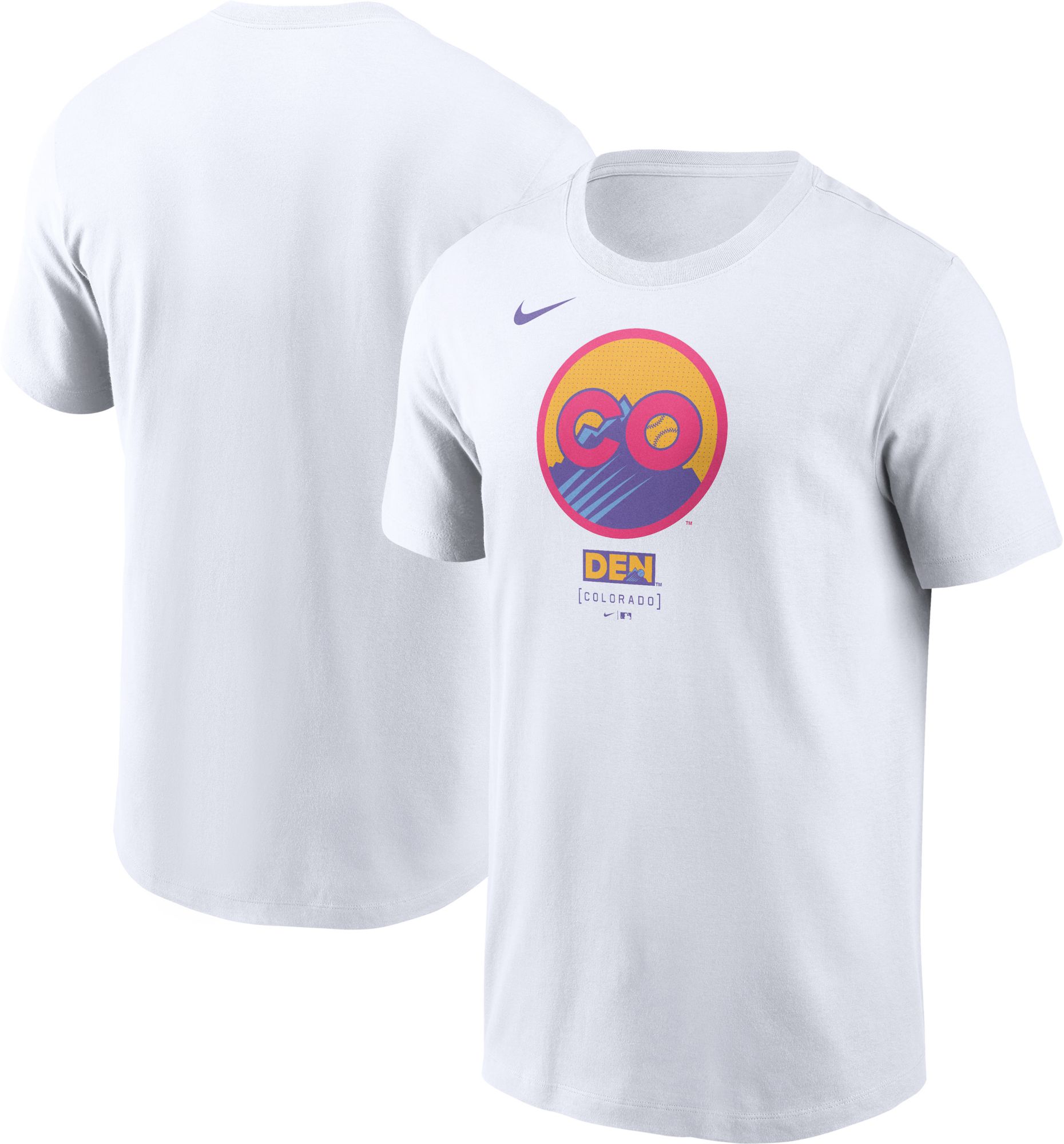Nike Men's Colorado Rockies City Connect Logo Cotton T-Shirt product image