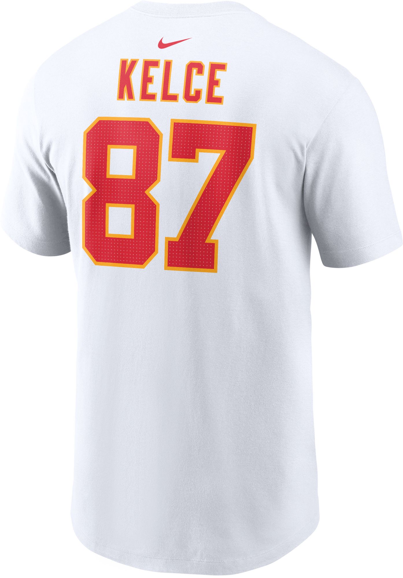 Nike Kansas City Chiefs No87 Travis Kelce White Men's Super Bowl LV Bound Stitched NFL New Elite Jersey