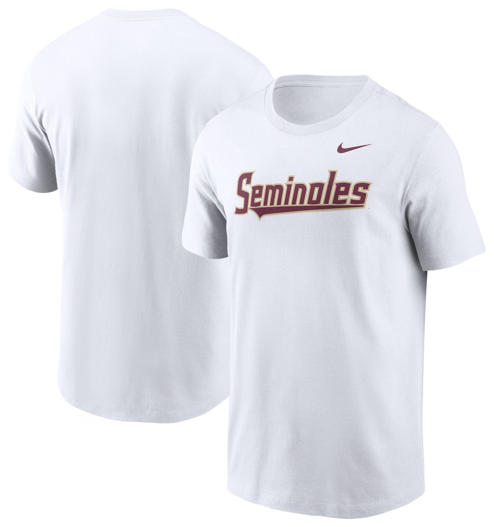 Nike Men's Florida State Seminoles White Baseball Words T-Shirt product image