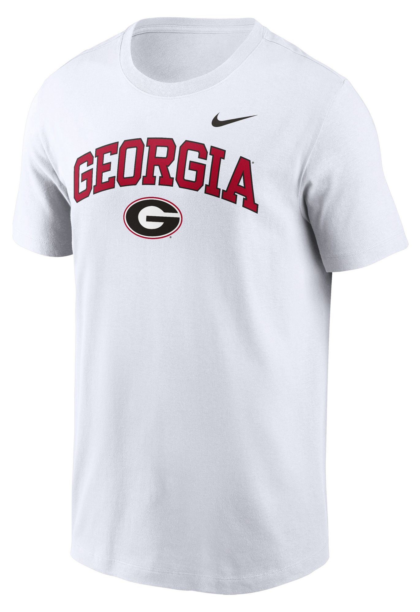 Nike Men's Georgia Bulldogs White Double Hit Wordmark T-Shirt product image
