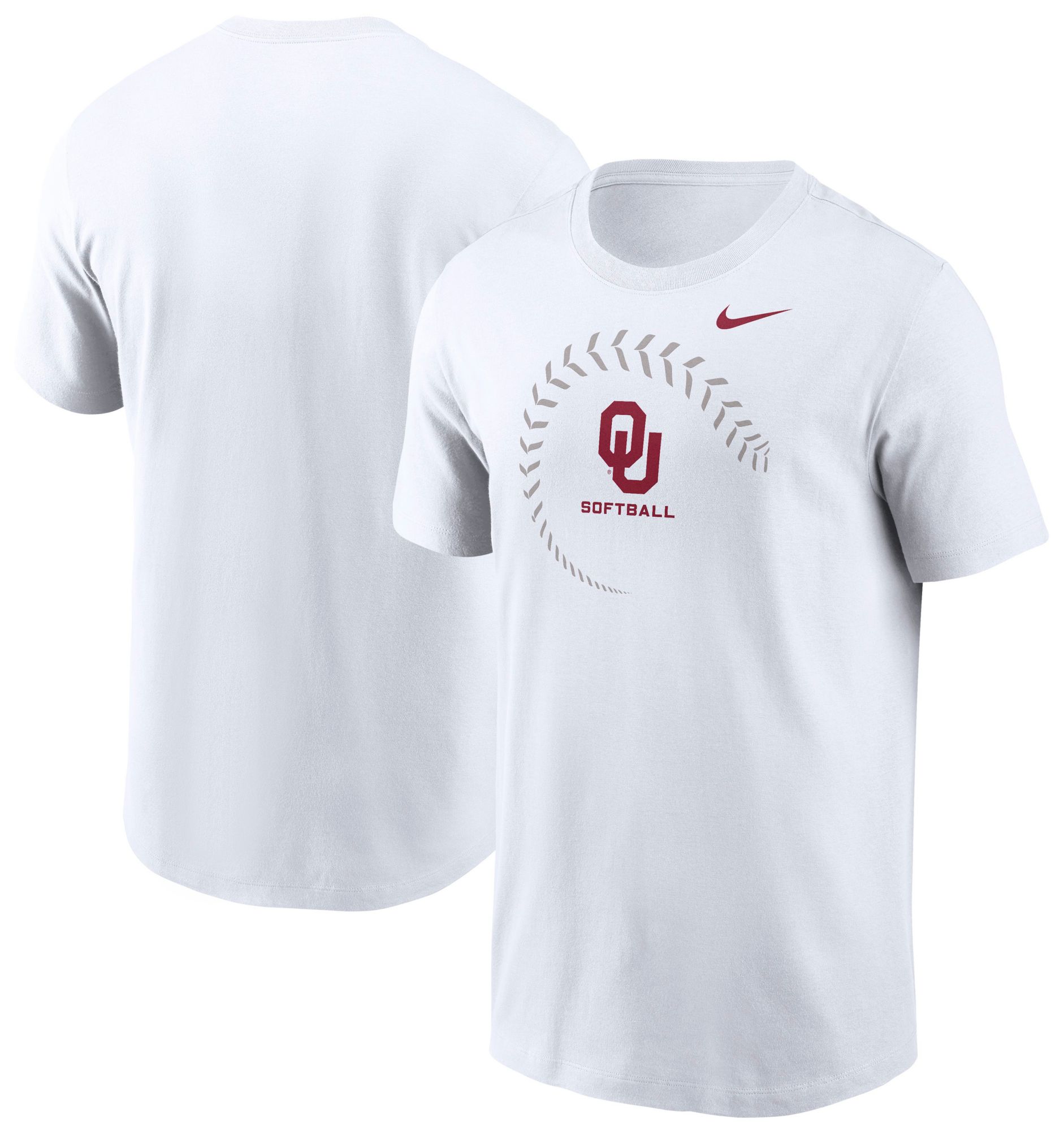 Nike Men's Oklahoma Sooners Softball White T-Shirt product image