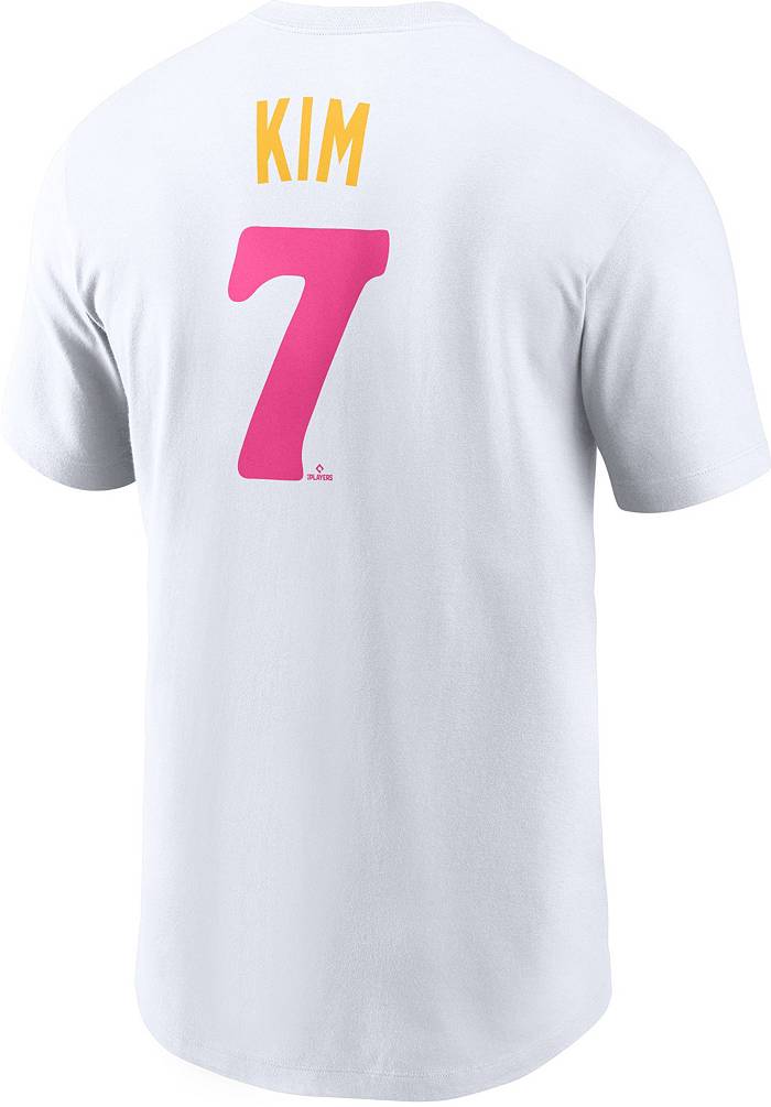 Nike Men's San Diego Padres Ha-Seong Kim #7 White T-Shirt
