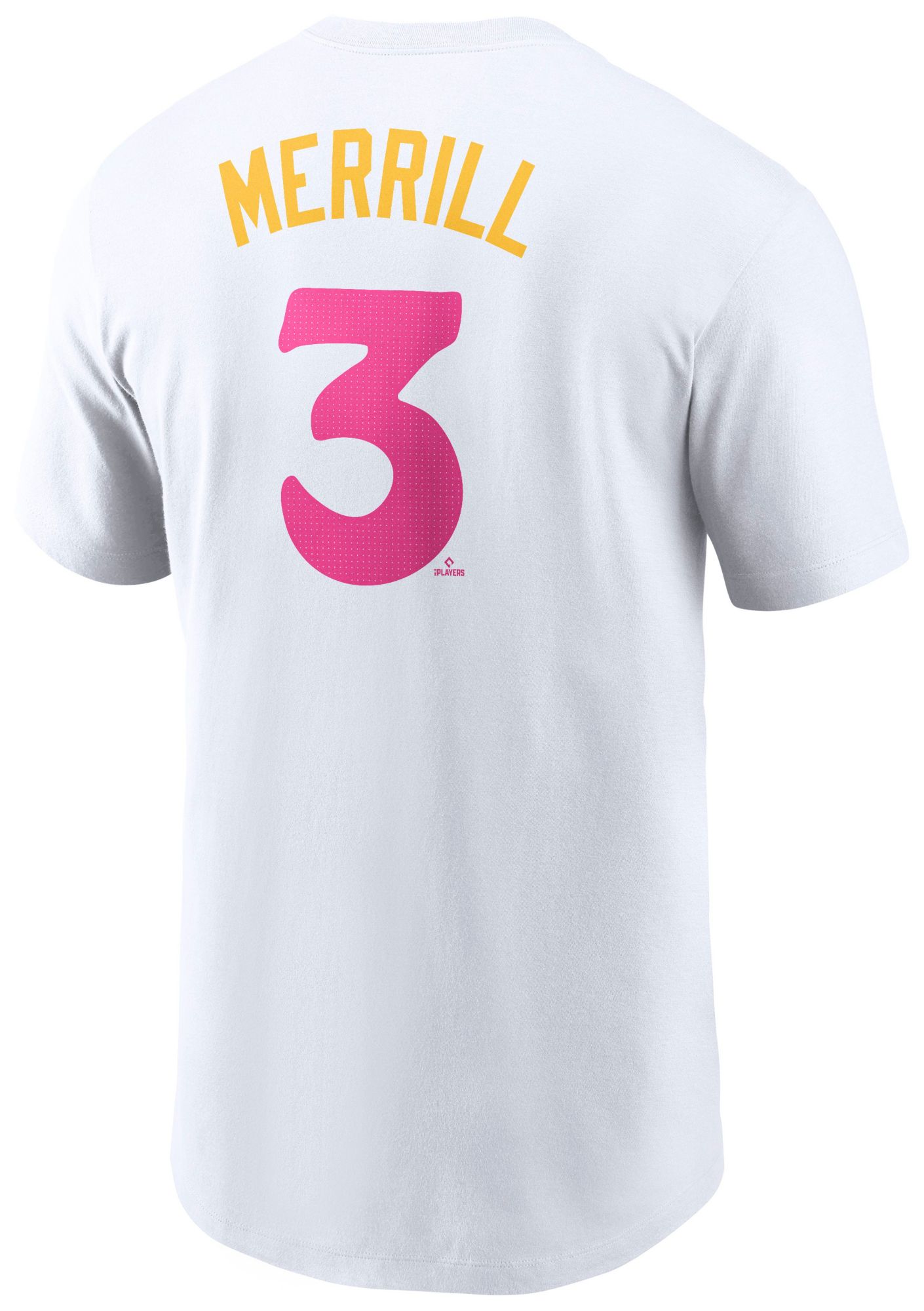 Nike Adult San Diego Padres City Connect White Jackson Merrill #3 T-Shirt product image