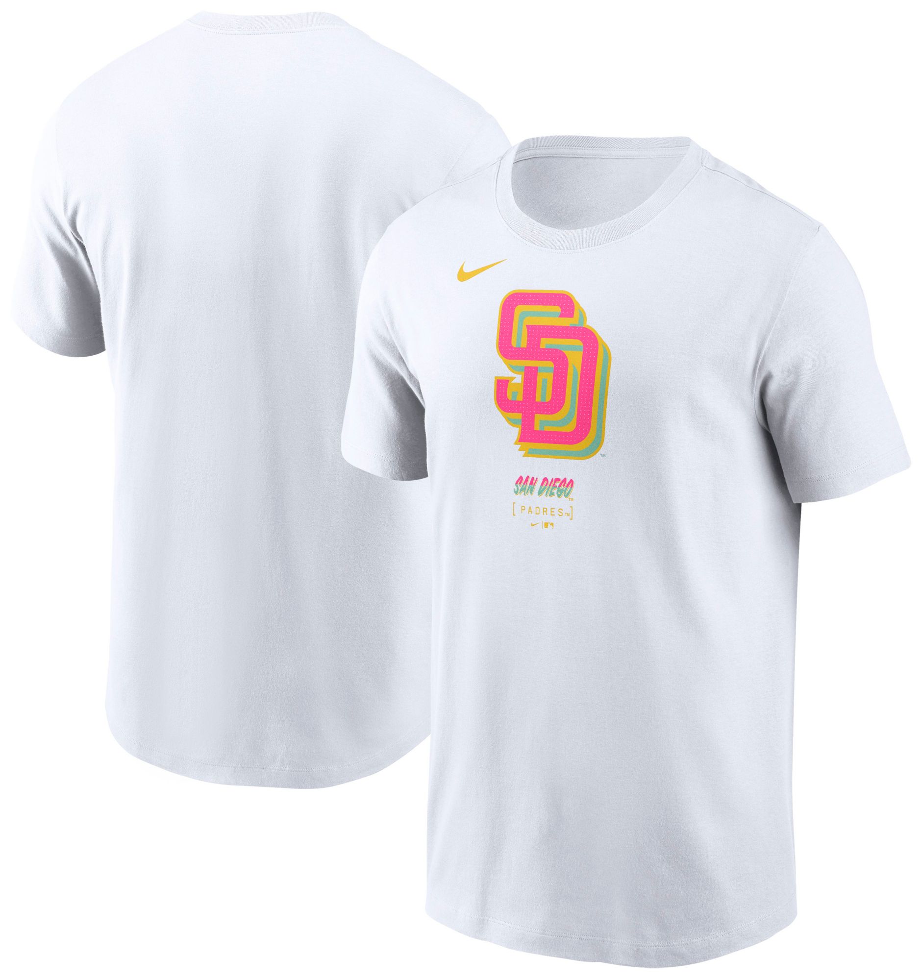 Nike Adult San Diego Padres City Connect White Logo Cotton T-Shirt product image