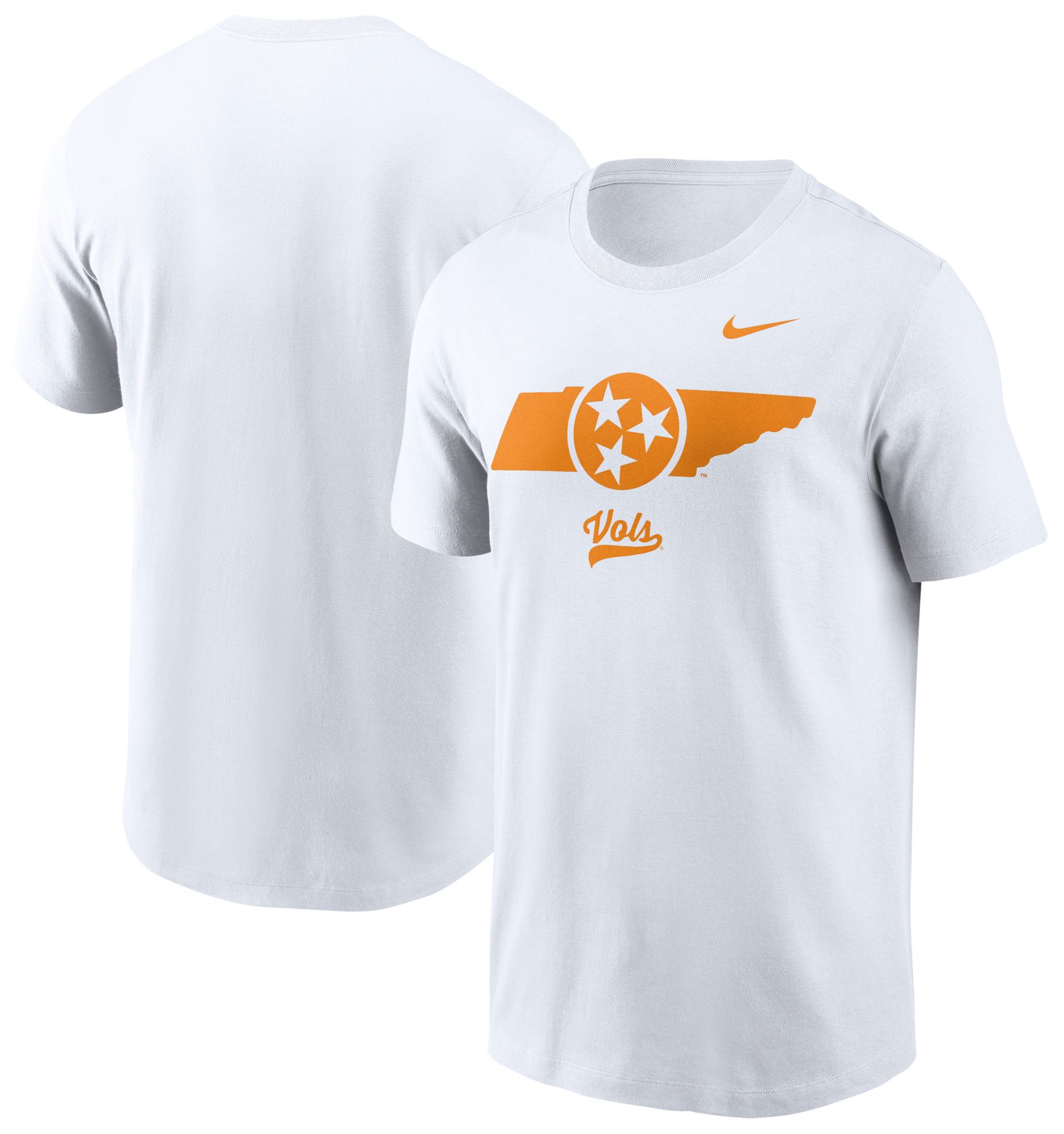 Nike Men's Tennessee Volunteers White Cotton State Logo T-Shirt product image
