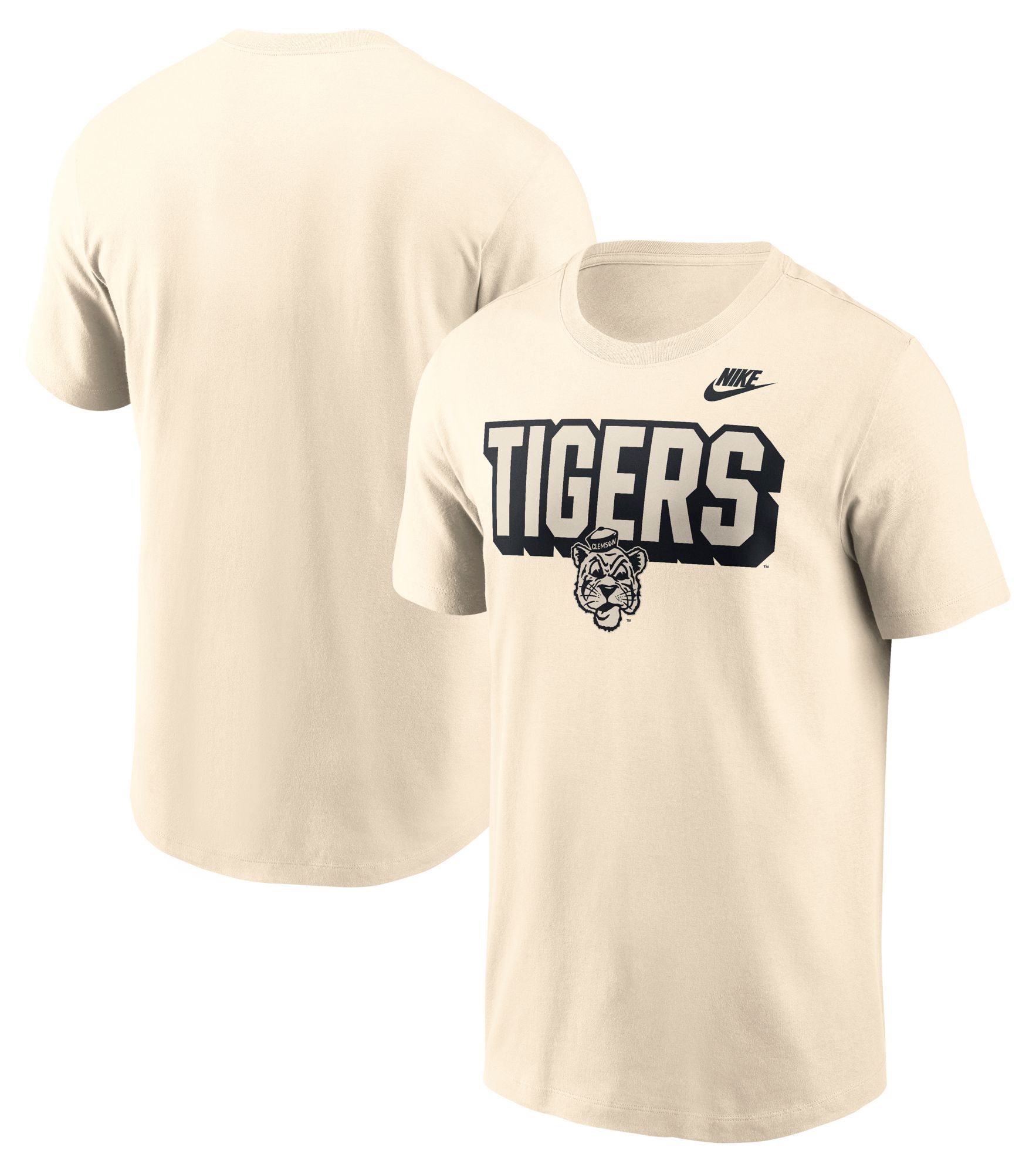 Nike Men's Clemson Tigers Pinwheel Lockup Natural T-Shirt product image