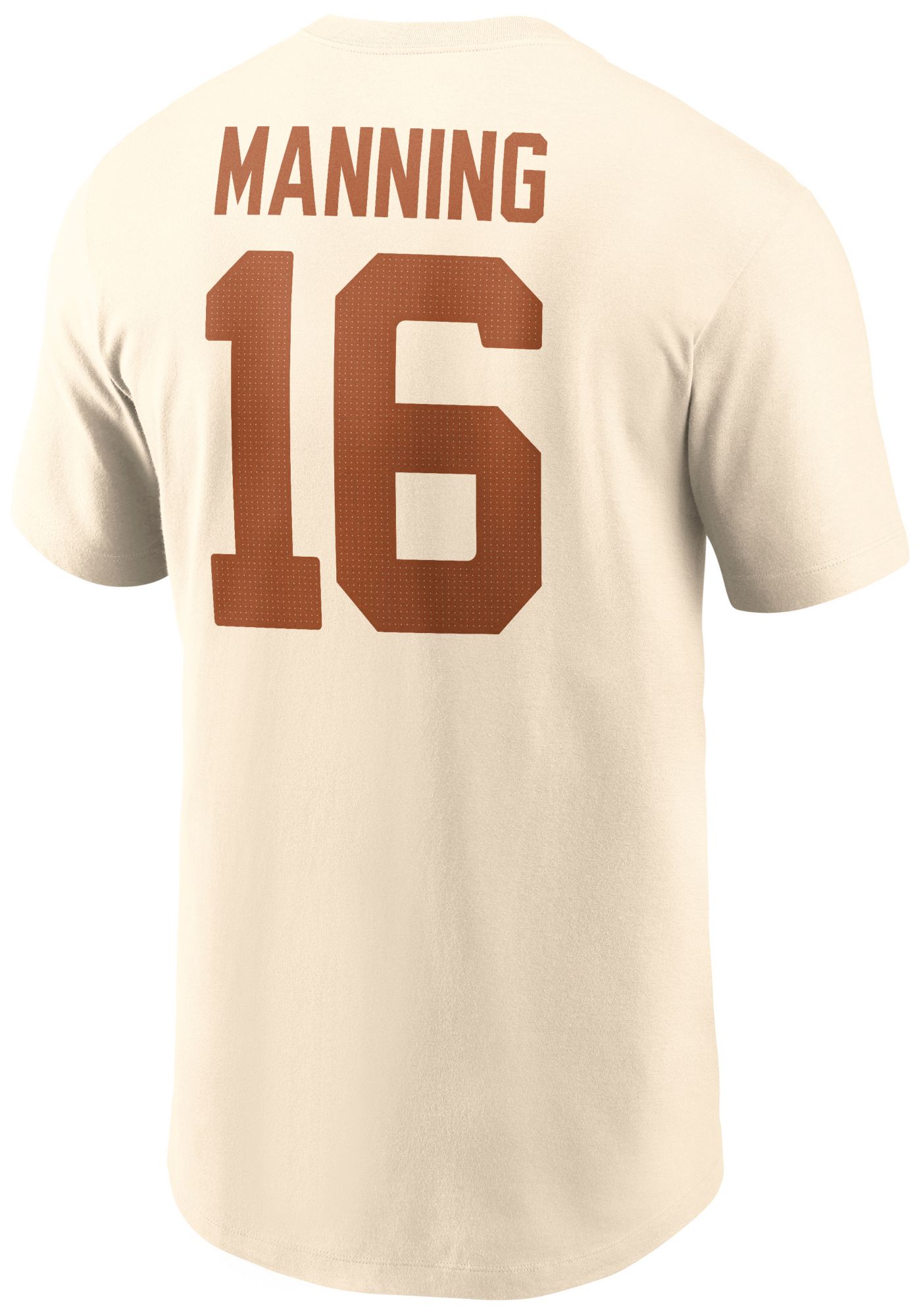 Nike Men's Texas Longhorns Arch Manning #16 Ivory T-Shirt product image