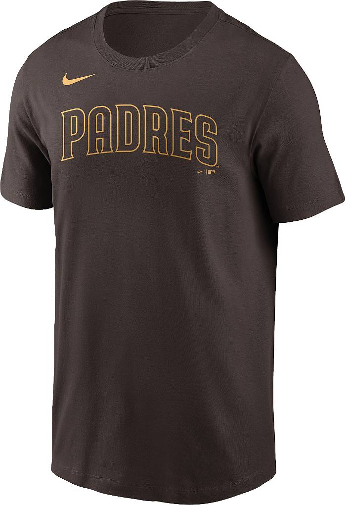Nike Men's Manny Machado Brown-Gold San Diego Padres Name Number T-shirt
