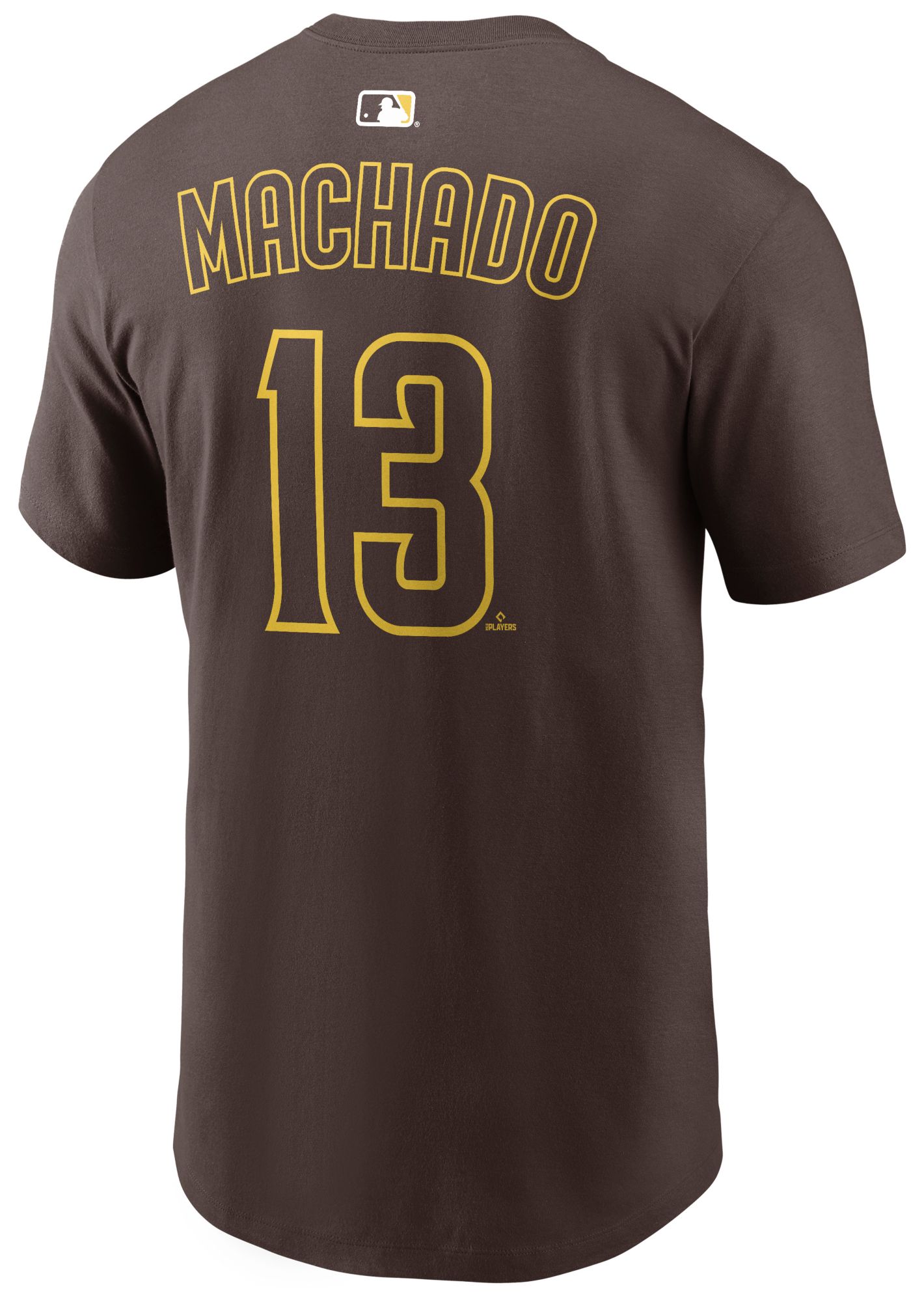 Nike Men's San Diego Padres Manny Machado #13 Brown Home T-Shirt product image