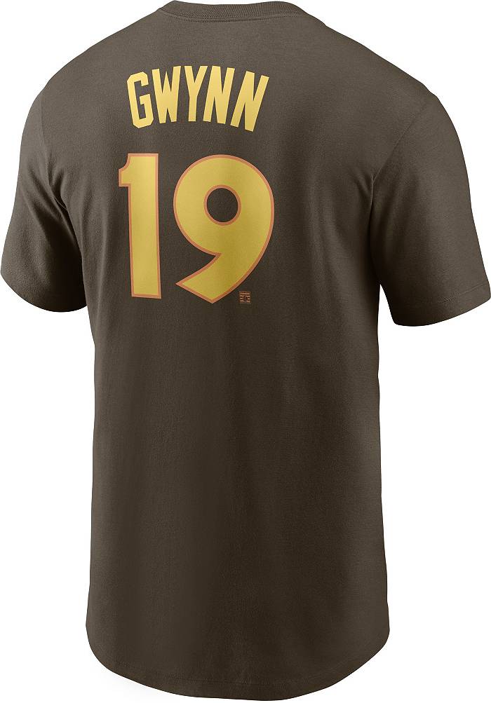 Nike Men's San Diego Padres Cooperstown Tony Gwynn #19 Brown T
