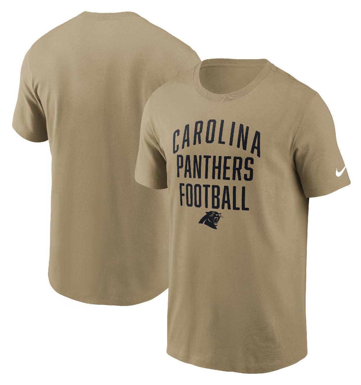 Nike Men's Carolina Panthers Parachute Beige Essential T-Shirt product image