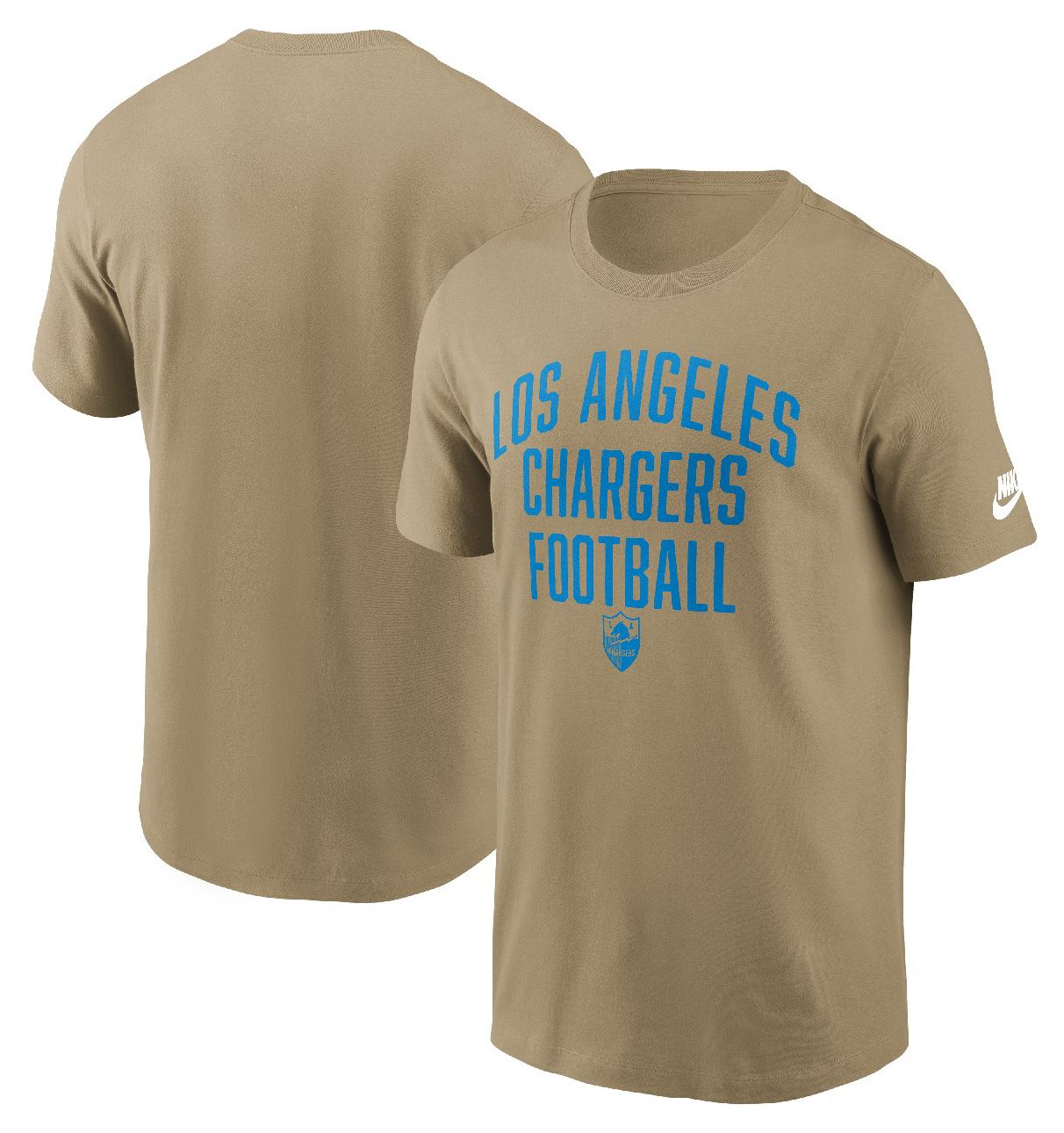 Nike Men's Los Angeles Chargers Parachute Beige Essential T-Shirt product image
