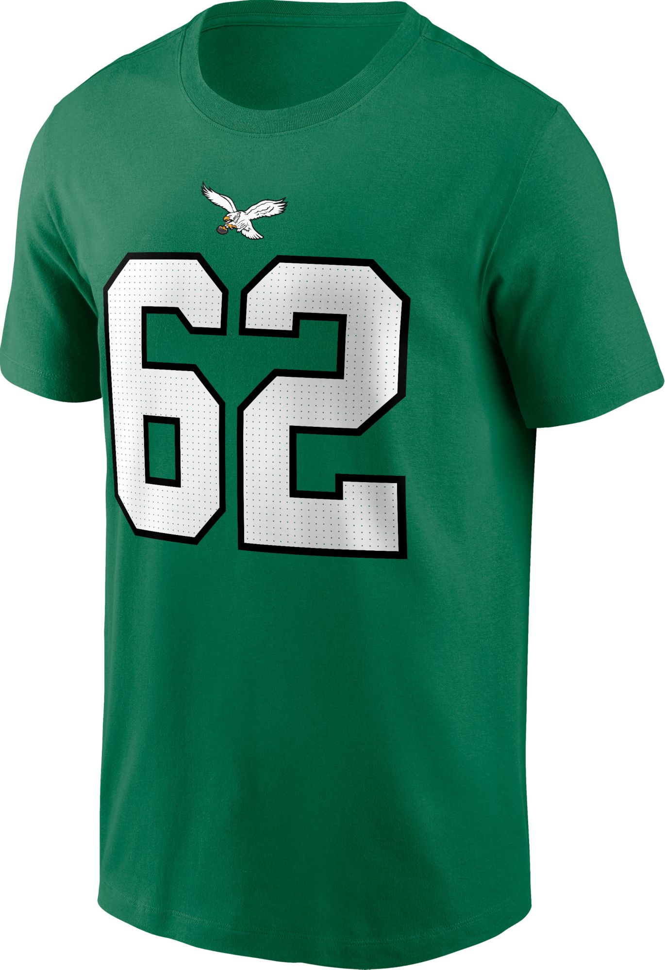 Nike Men's Philadelphia Eagles Jason Kelce #62 Throwback Kelly Green T-Shirt product image