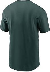 Men's Nike Gold Oakland Athletics Cooperstown Collection Rewind Arch T-Shirt