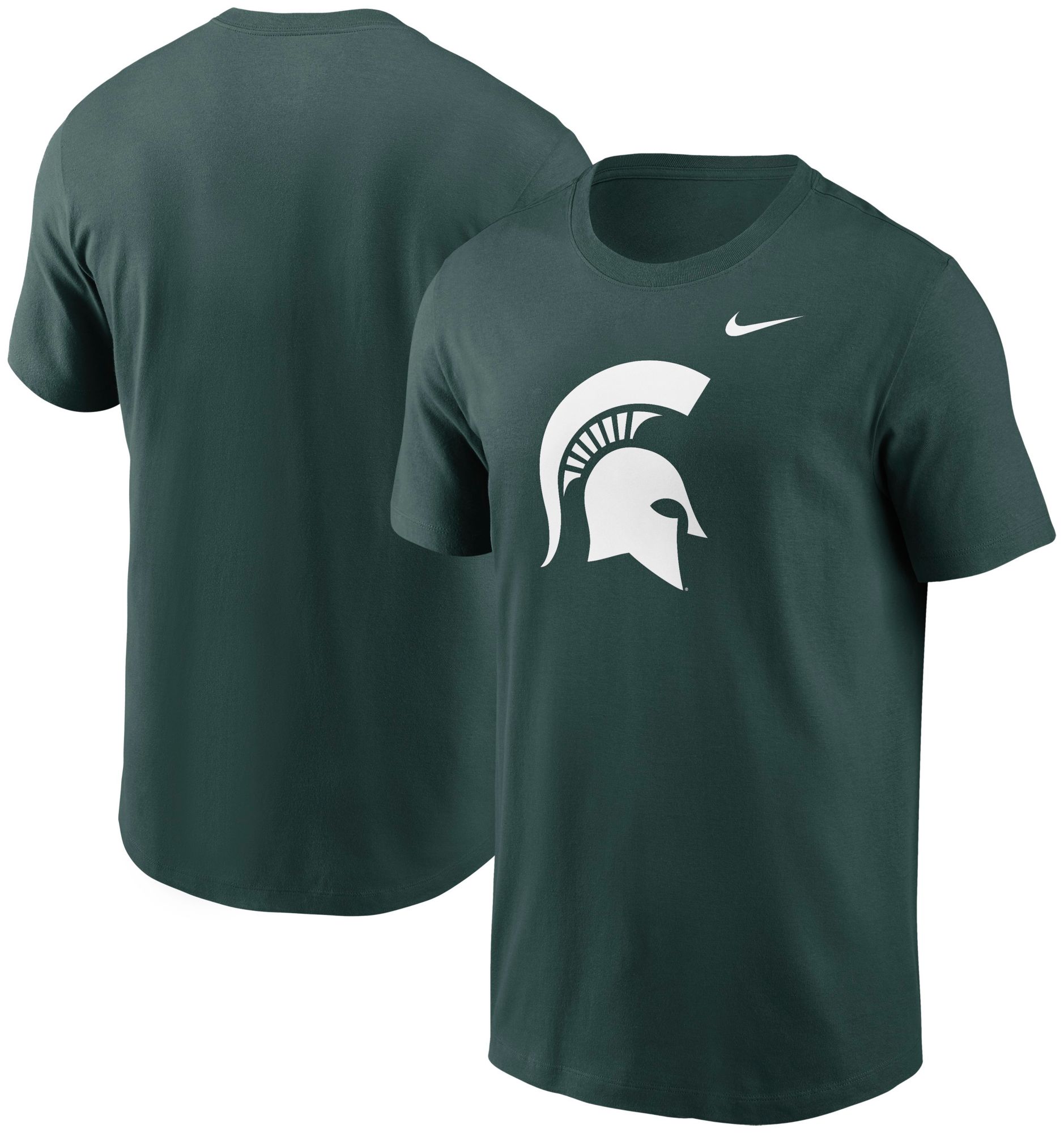 Nike Men's Michigan State Spartans Green Core Cotton Logo T-Shirt product image